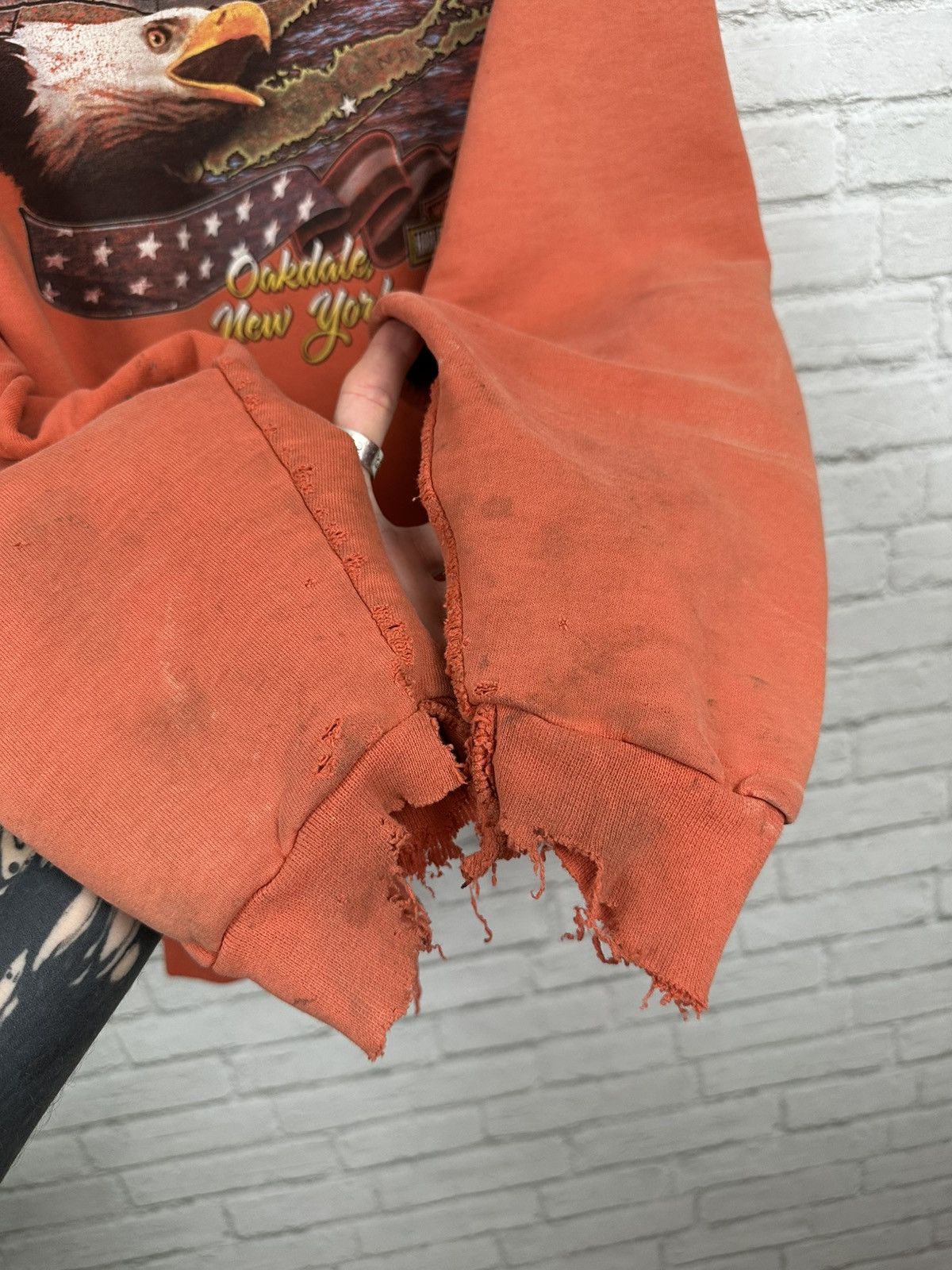 Harley Davidson (XL) ABSOLUTELY BLASTED OUT THRASHED Harley Davidson Hoodie Size US XL / EU 56 / 4 - 25 Thumbnail