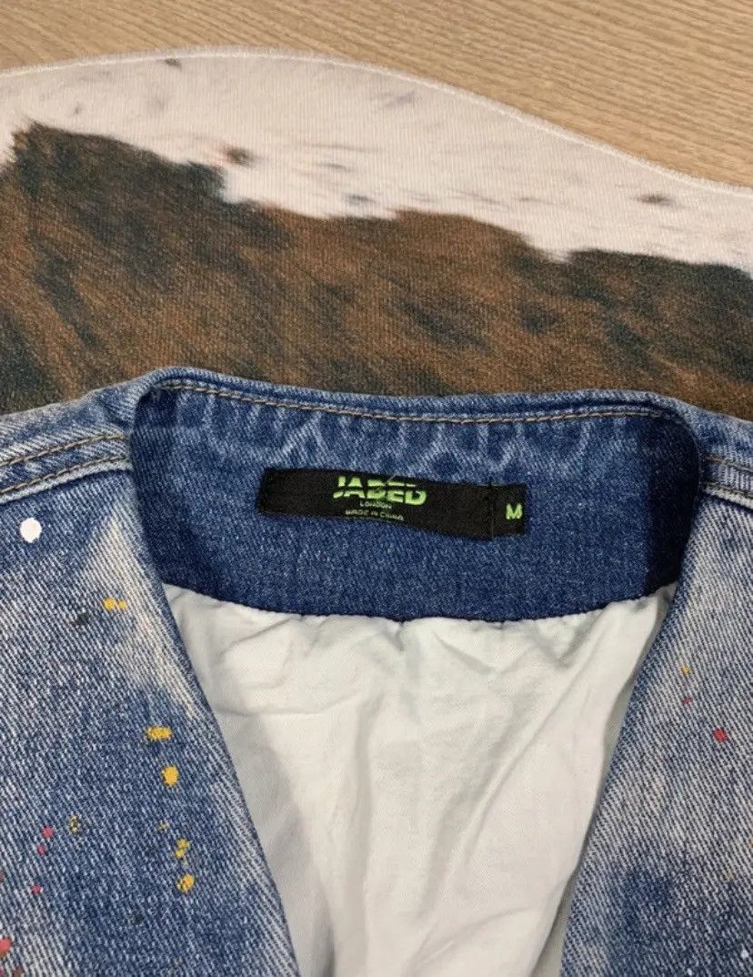 Jaded London CRAZY JADED LONDON PAINT SPLATTER VEST DENIM JACKET Size US M / EU 48-50 / 2 - 5 Thumbnail