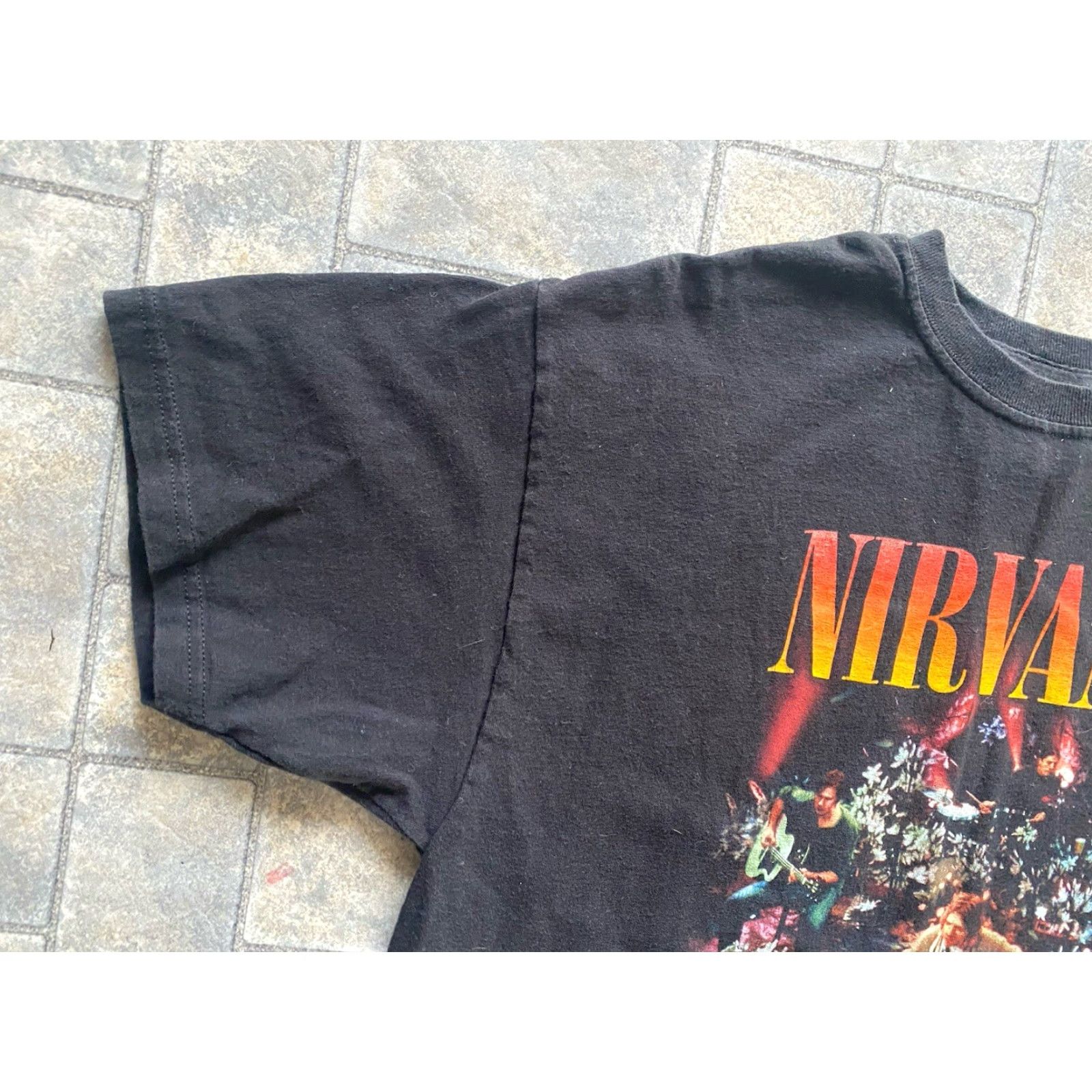 Vintage M&O Gold Nirvana T Shirt Men’s L Black Short Sleeve 2008 Band Music Vintage? Size US L / EU 52-54 / 3 - 5 Thumbnail