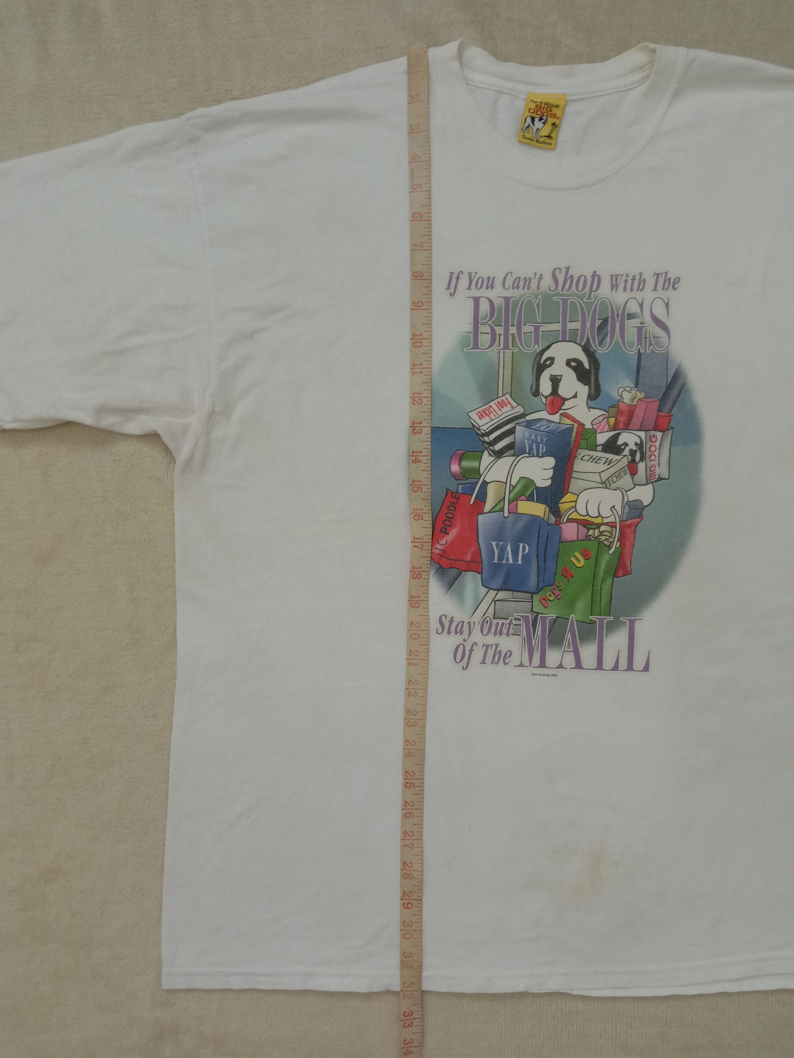 Big Dogs Vintage 90s Big Dogs Tshirt Size US XXL / EU 58 / 5 - 12 Thumbnail