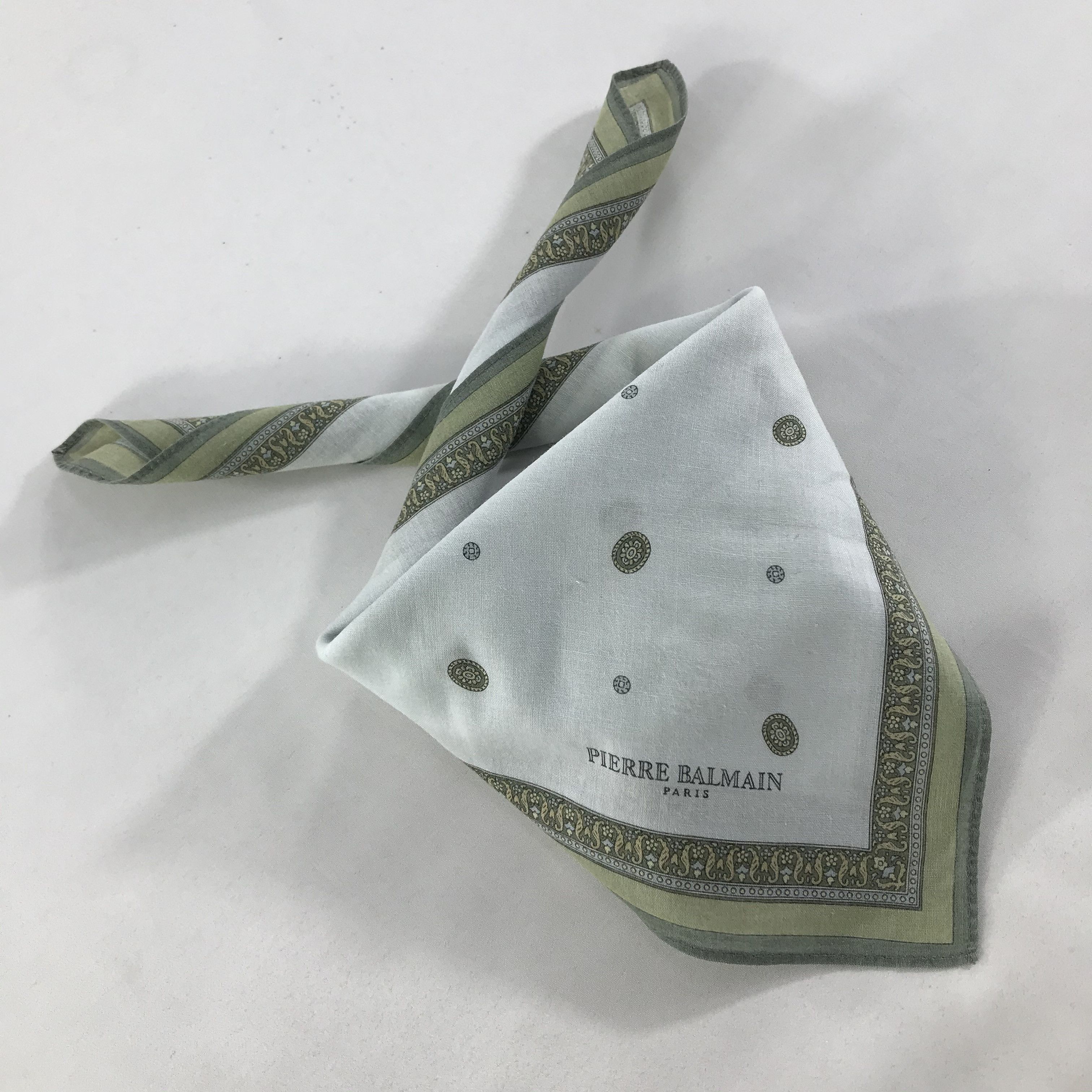 Pierre Balmain × Vintage Pierre Balmain Bandana / Handkerchief / Neckerchief - S1673 Size ONE SIZE - 4 Thumbnail