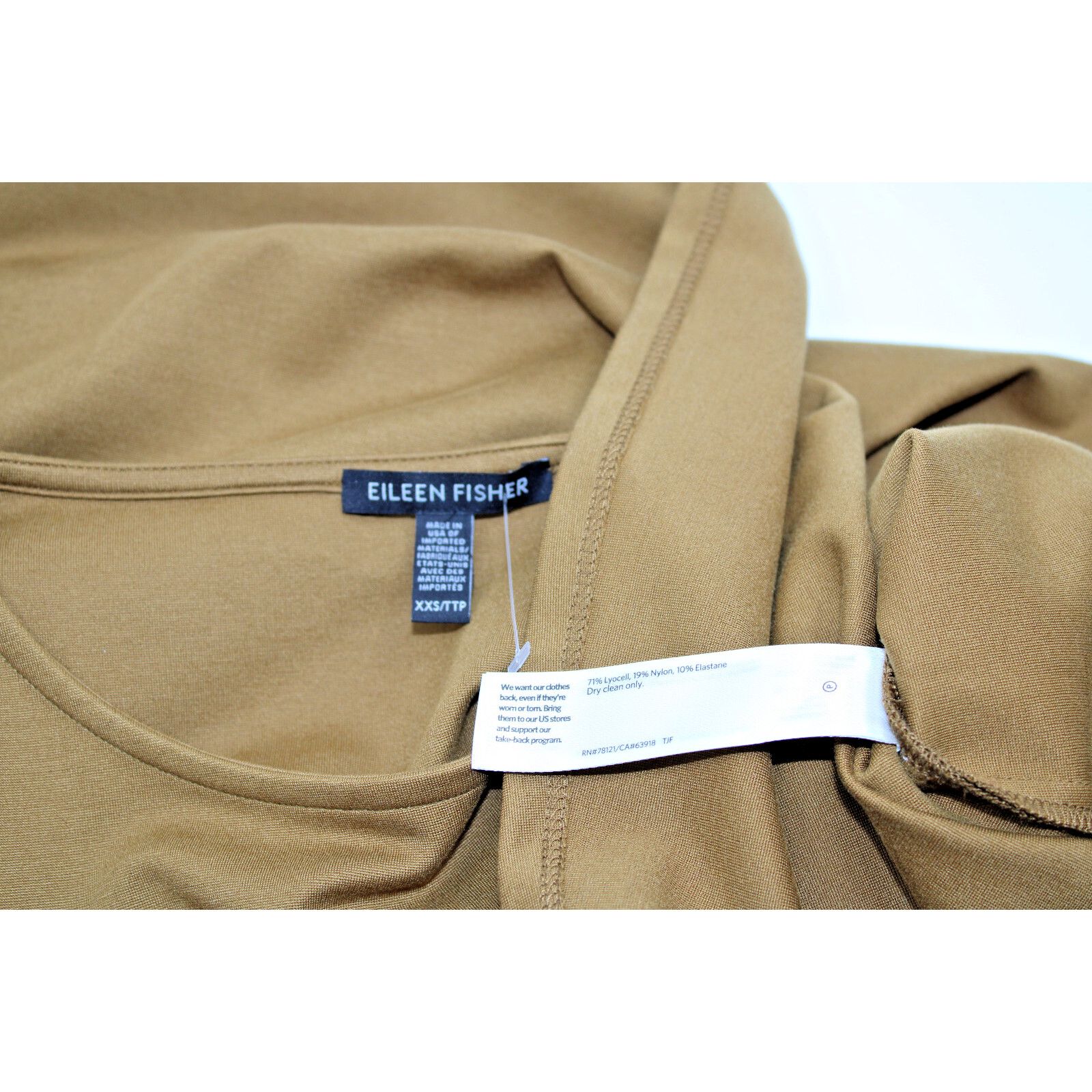 Eileen Fisher A5 New EILEEN FISHER Flex Ponte Bateau Neck Top Sweater XXS Size XXS / US 00 / IT 34 - 5 Thumbnail