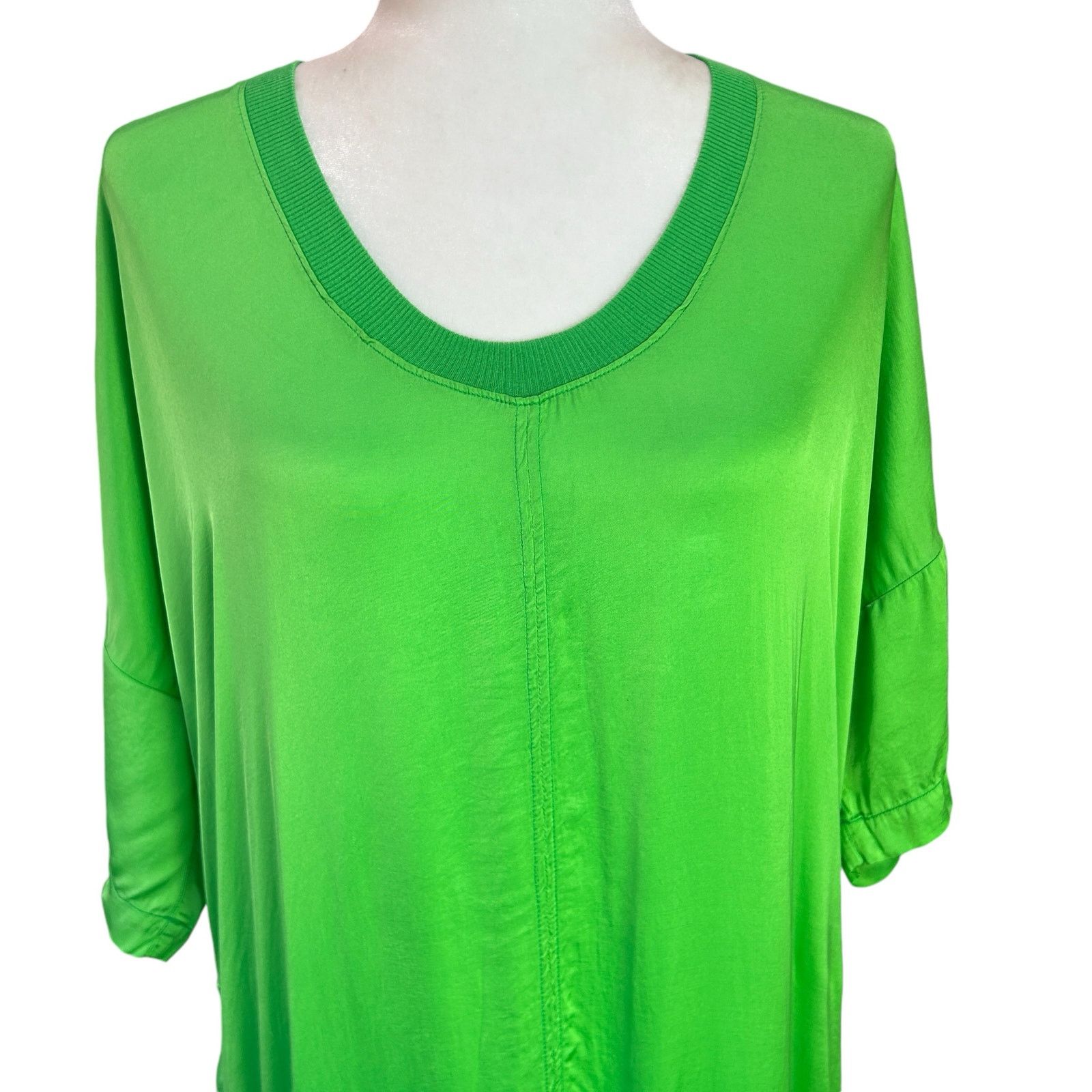 Other Raquel Allegra Dress XS / SM Neon Green Avant Garde Designer Size S / US 4 / IT 40 - 4 Thumbnail