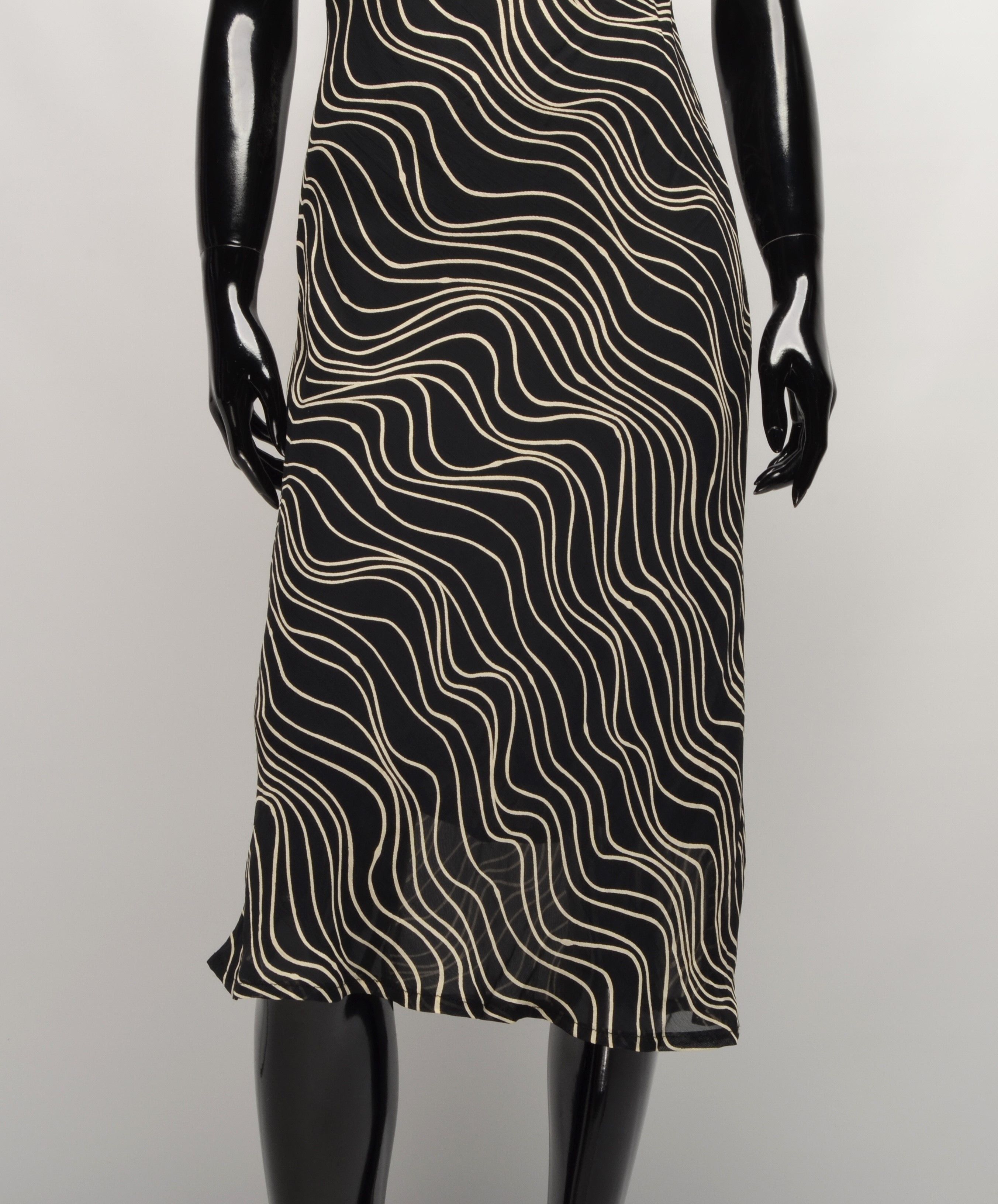 Vintage Vintage Y2K Sinequanon Paris Striped Mesh Dress Size S / US 4 / IT 40 - 3 Thumbnail
