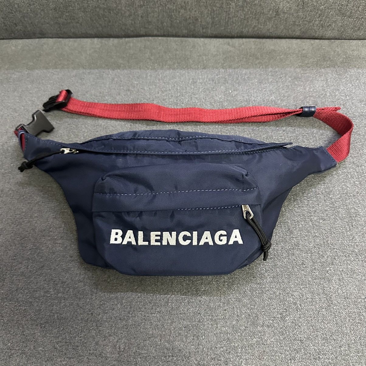 Balenciaga Recycled Nylon Explorer Metal Logo Patch XXL Belt Bag