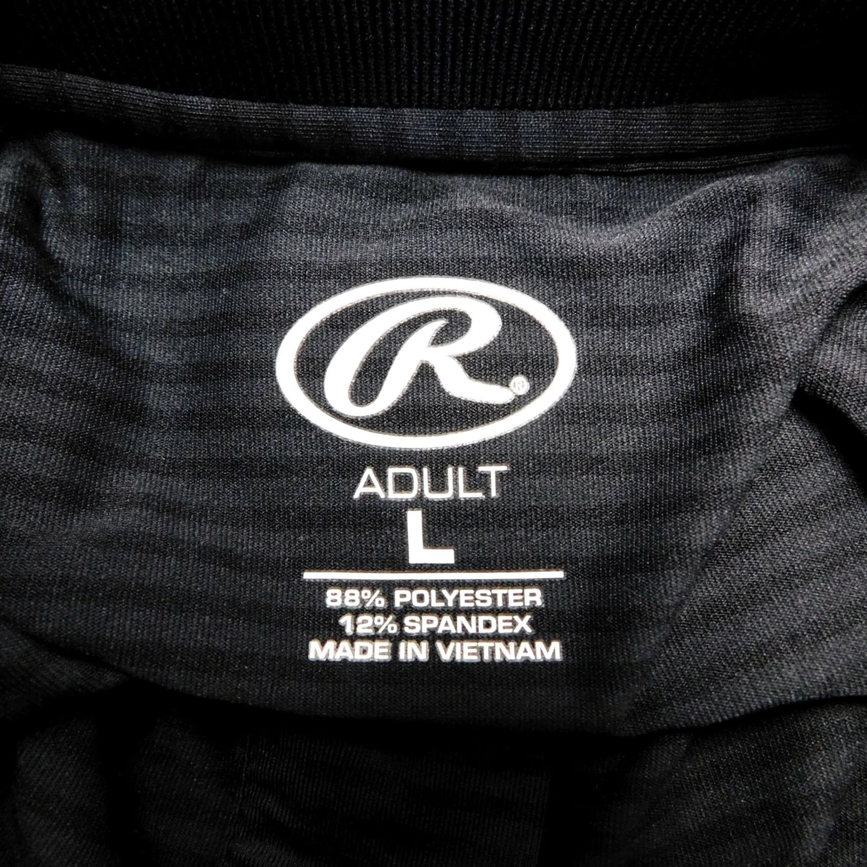 Vintage Rawlings Men's Polo Baseball Shirt Black L Short Sleeve Crew Neck Logo Jersey Solid Sport Size US L / EU 52-54 / 3 - 3 Thumbnail