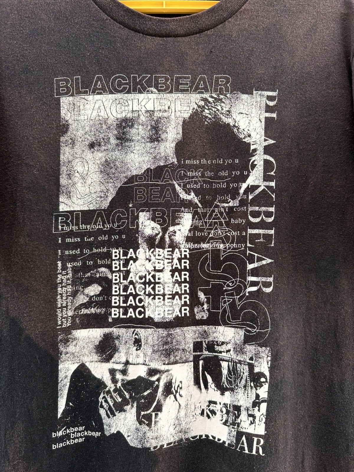 Band Tees Thrashed Black Bear Canadian Band Sun Faded Grunge Tee Size US M / EU 48-50 / 2 - 2 Thumbnail