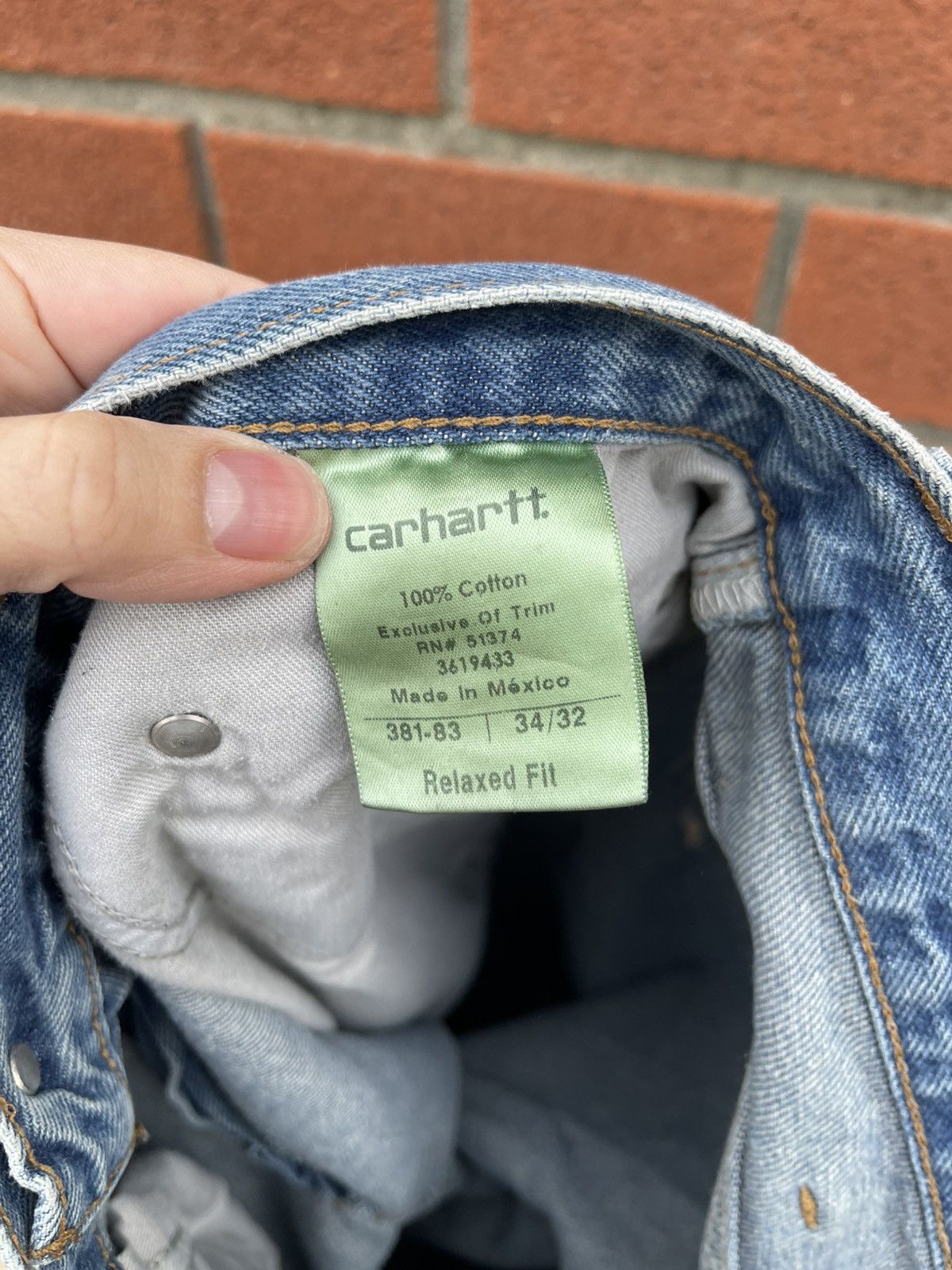 Carhartt × Vintage Vintage Faded Blue Denim Size US 34 / EU 50 - 10 Thumbnail