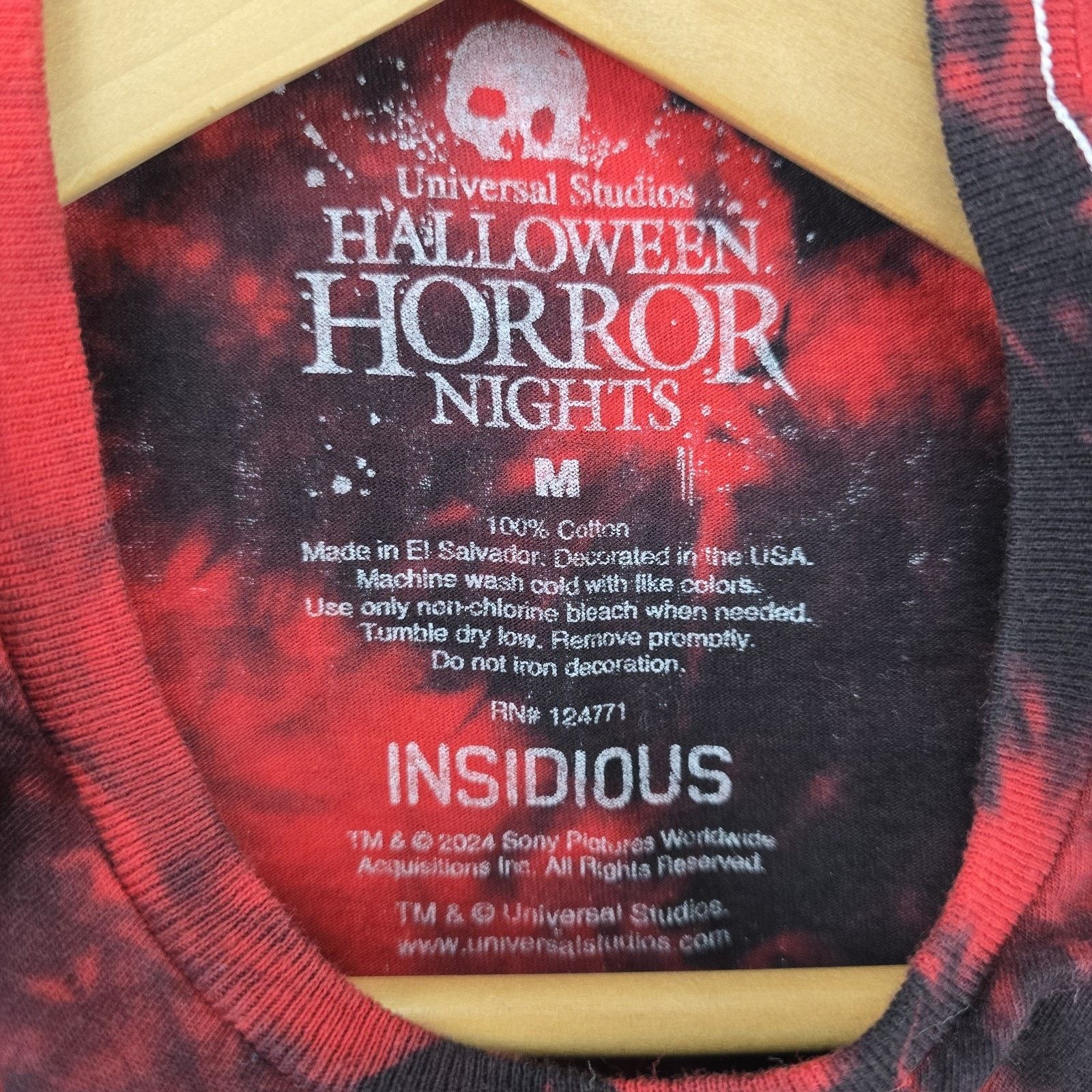 Other Insidious Shirt M Tie Dye Universal Halloween Horror Nights Size US M / EU 48-50 / 2 - 3 Thumbnail