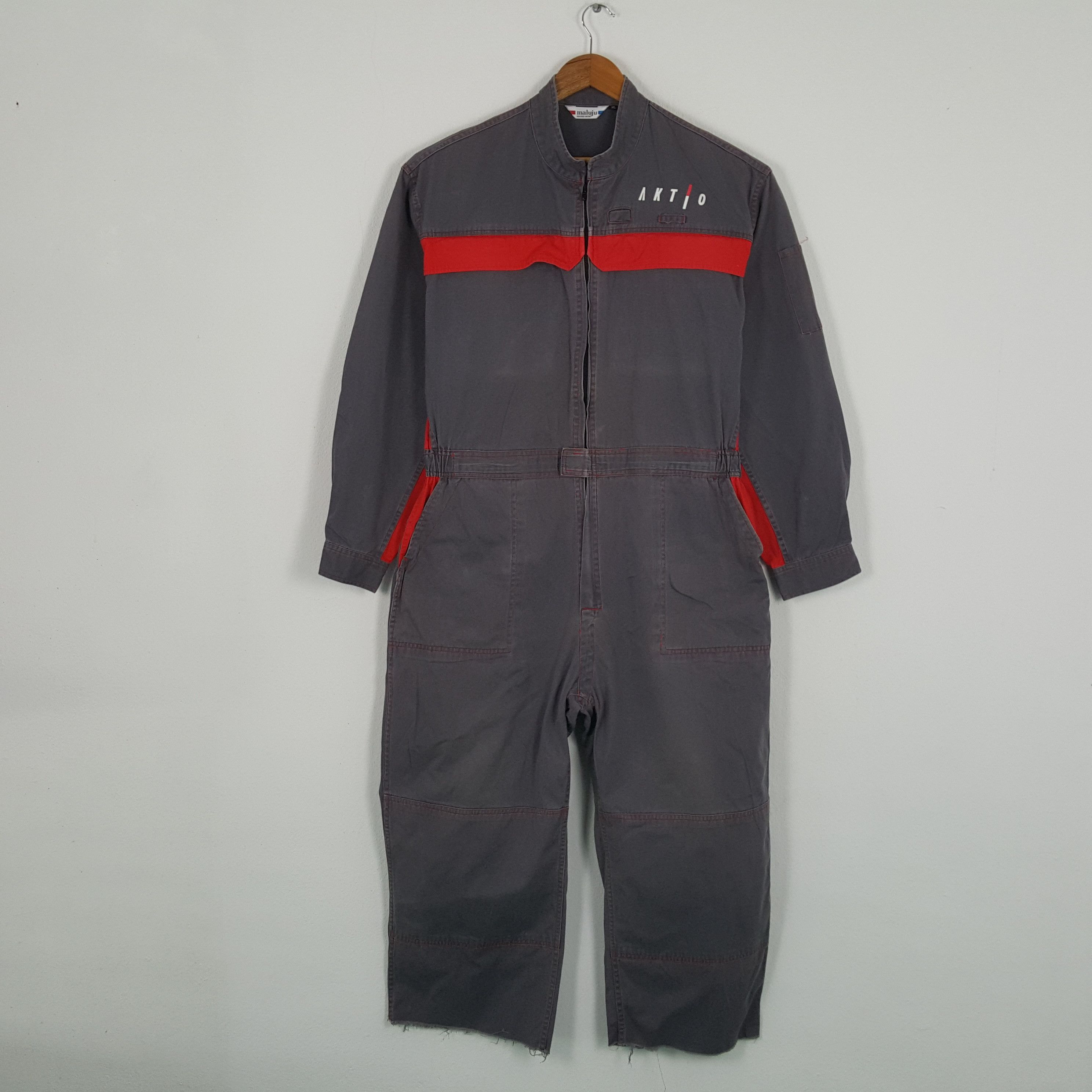 Vintage Vintage AKTIO Japanese Motorsports Coverall Jacket Size US XL / EU 56 / 4 - 4 Thumbnail