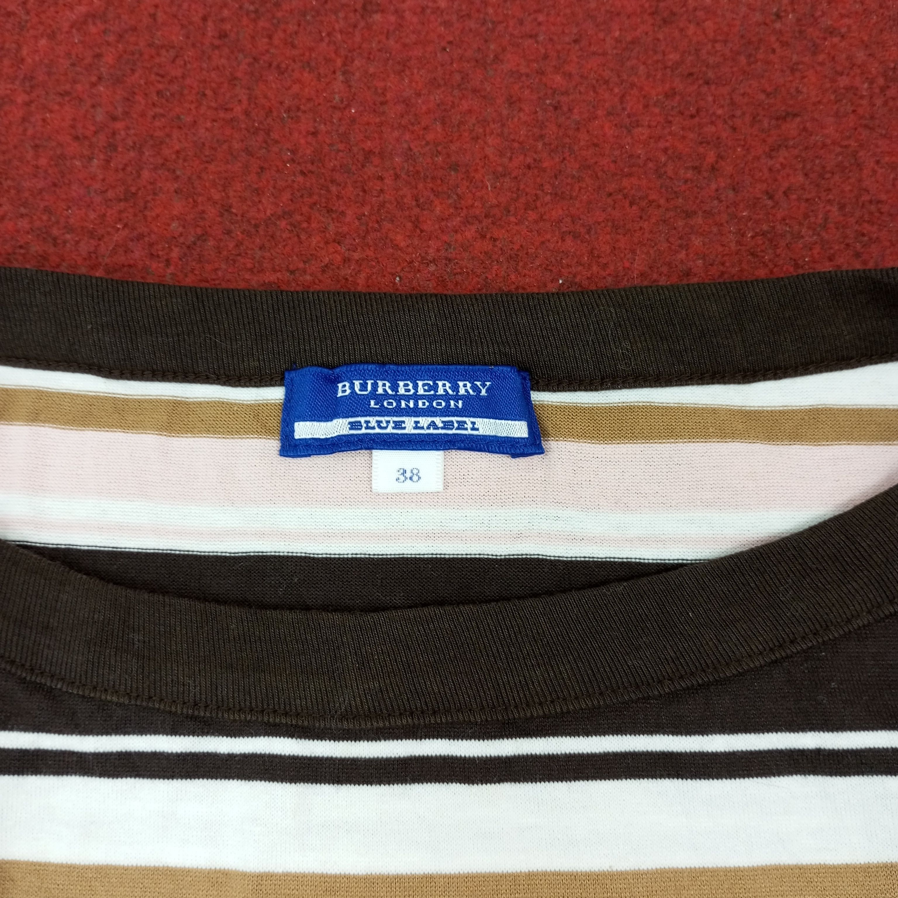 Burberry × Vintage Burberry London Blue Label Fashion Brand Tshirt Size US XS / EU 42 / 0 - 3 Thumbnail