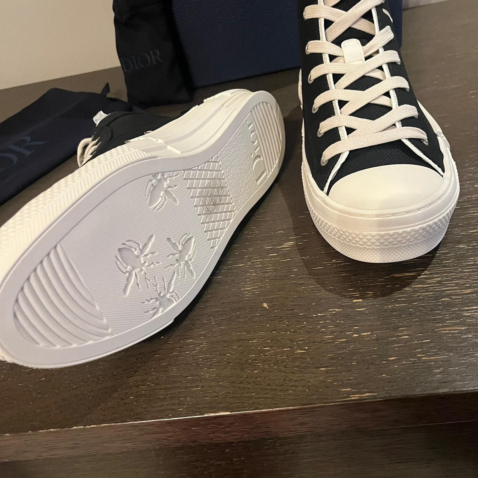 Dior × Travis Scott Cactus Jack B23 High Top Logo Sneakers in Black Size US 13 / EU 46 - 11 Thumbnail