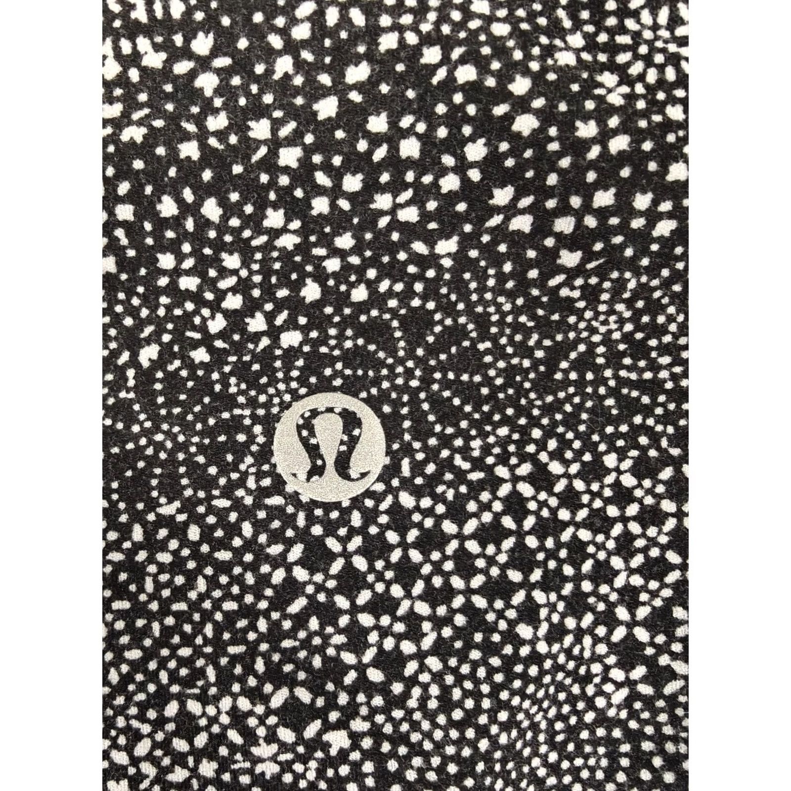 Lululemon VINTAGE Lululemon Pants Womens 4 Black White Speckle High Rise Leggings Yoga LW5BLS Size 27" / US 4 / IT 40 - 5 Thumbnail