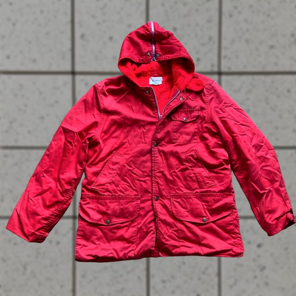 Vintage VINTAGE Western Field Jacket Mens Medium Red Hooded Fuzzy Lined 60s Size US M / EU 48-50 / 2 - 1 Thumbnail