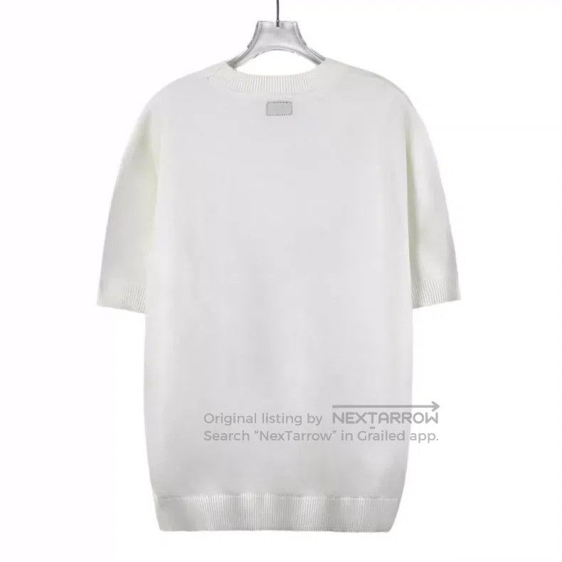 Fendi Fendi White Double F Metal Logo Merino Wool Crewneck Short Size US S / EU 44-46 / 1 - 2 Thumbnail