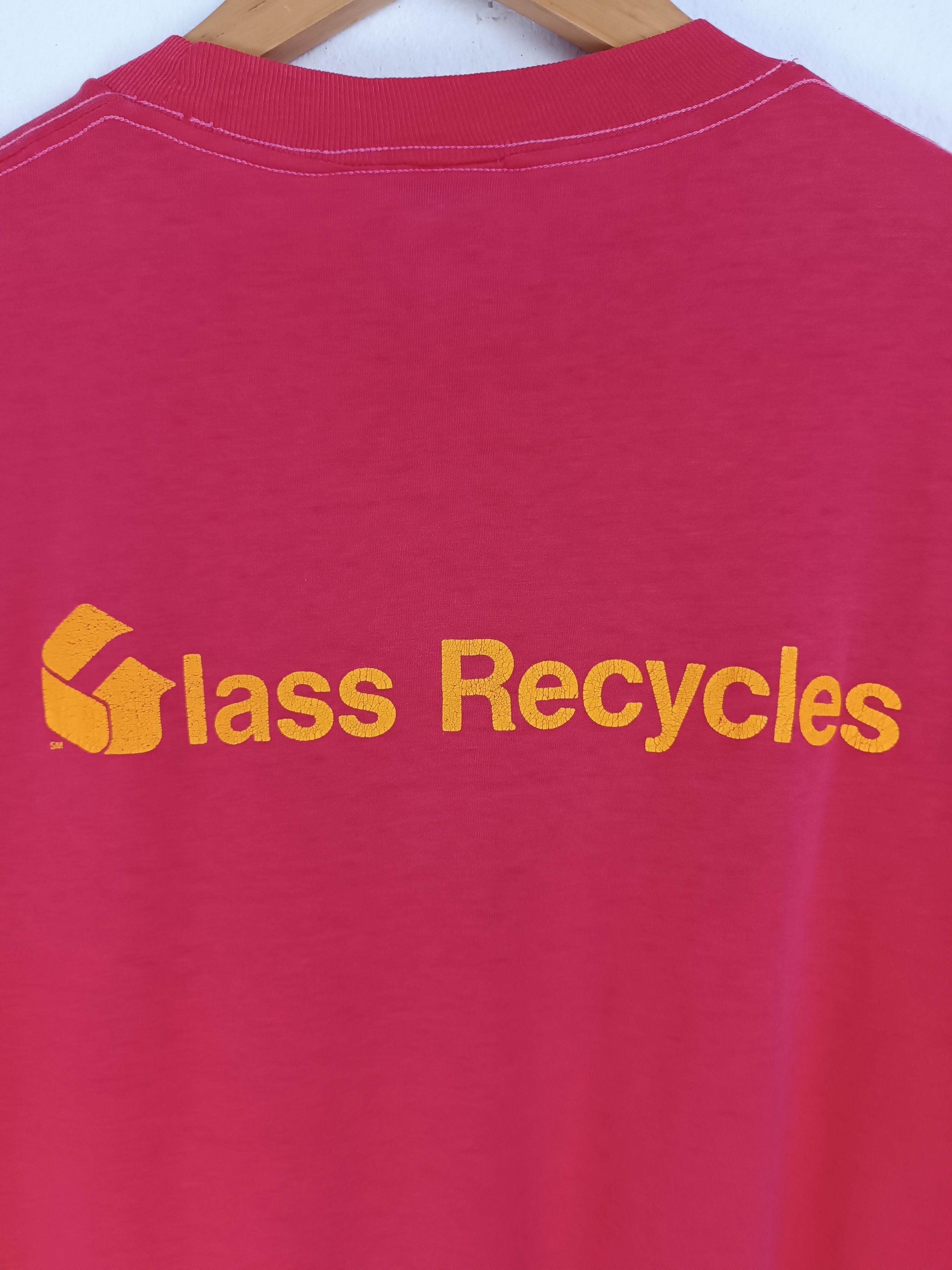 Vintage VINTAGE 90'S GLASS RECYCLE USE ME DUMP ME HUMOR FUNNY TEE Size US M / EU 48-50 / 2 - 17 Thumbnail