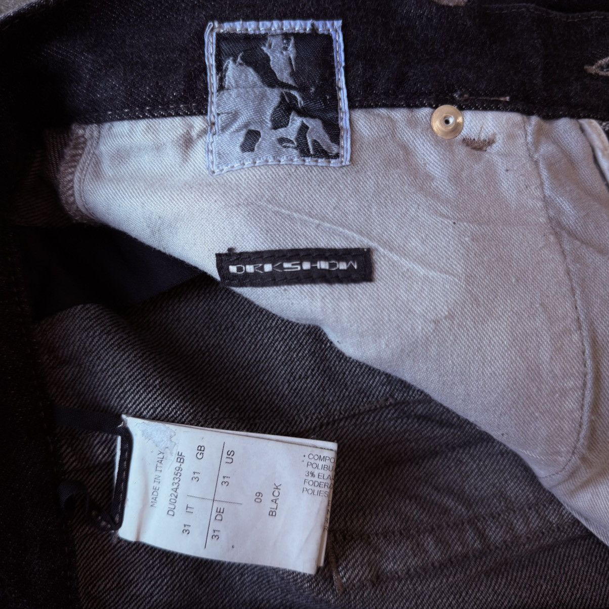 Geth Wide Leg Wax Denim Pants