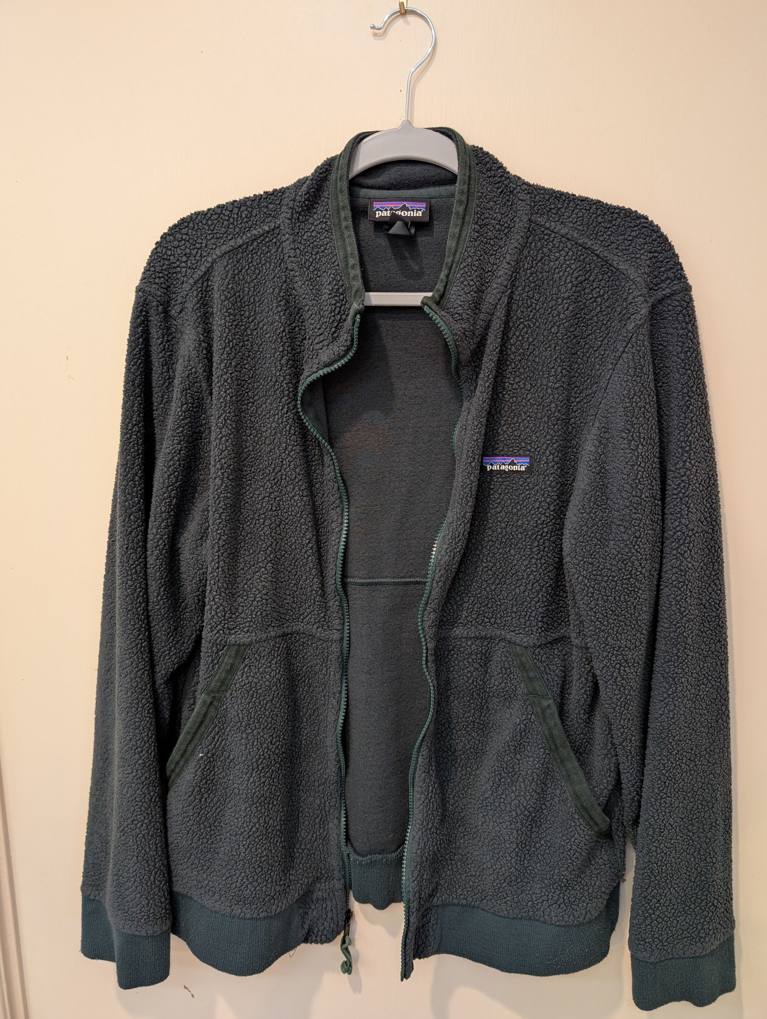 Patagonia Men's Medium Full Zip Green Patagonia Fleece Jacket Size US M / EU 48-50 / 2 - 1 Thumbnail