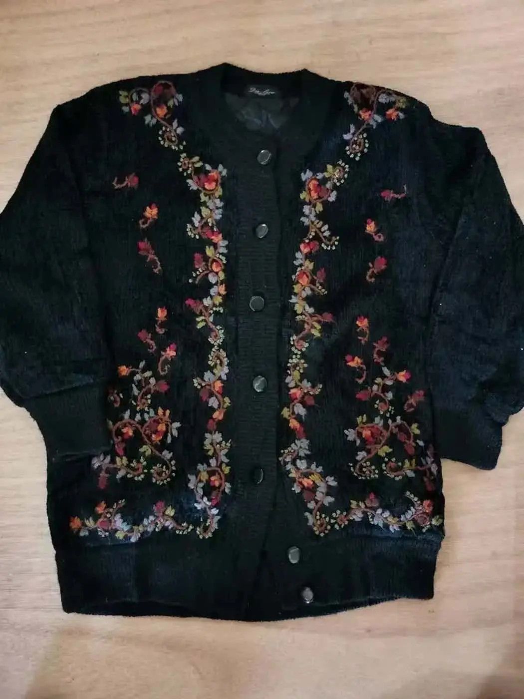 Vintage Vintage Dia Flower Design Sweatshirt Size US L / EU 52-54 / 3 - 1 Thumbnail