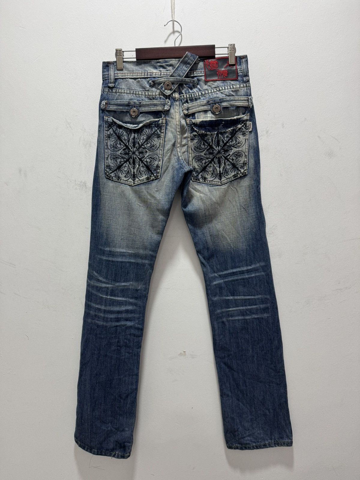 Japanese Brand JAPANESE STYLE LIE REN TOU VERY RARE DESIGN DISTRESSED DENIM Size US 28 / EU 44 - 1 Thumbnail