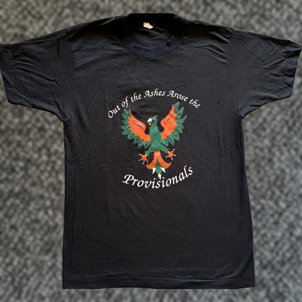 Vintage 80s Irish Northern Aid Shirt M The Troubles Noraid Sinn Fein History Graphic Print VINTAGE Black Cotton Polyester S Sleeve Short Size US M / EU 48-50 / 2 - 1 Thumbnail