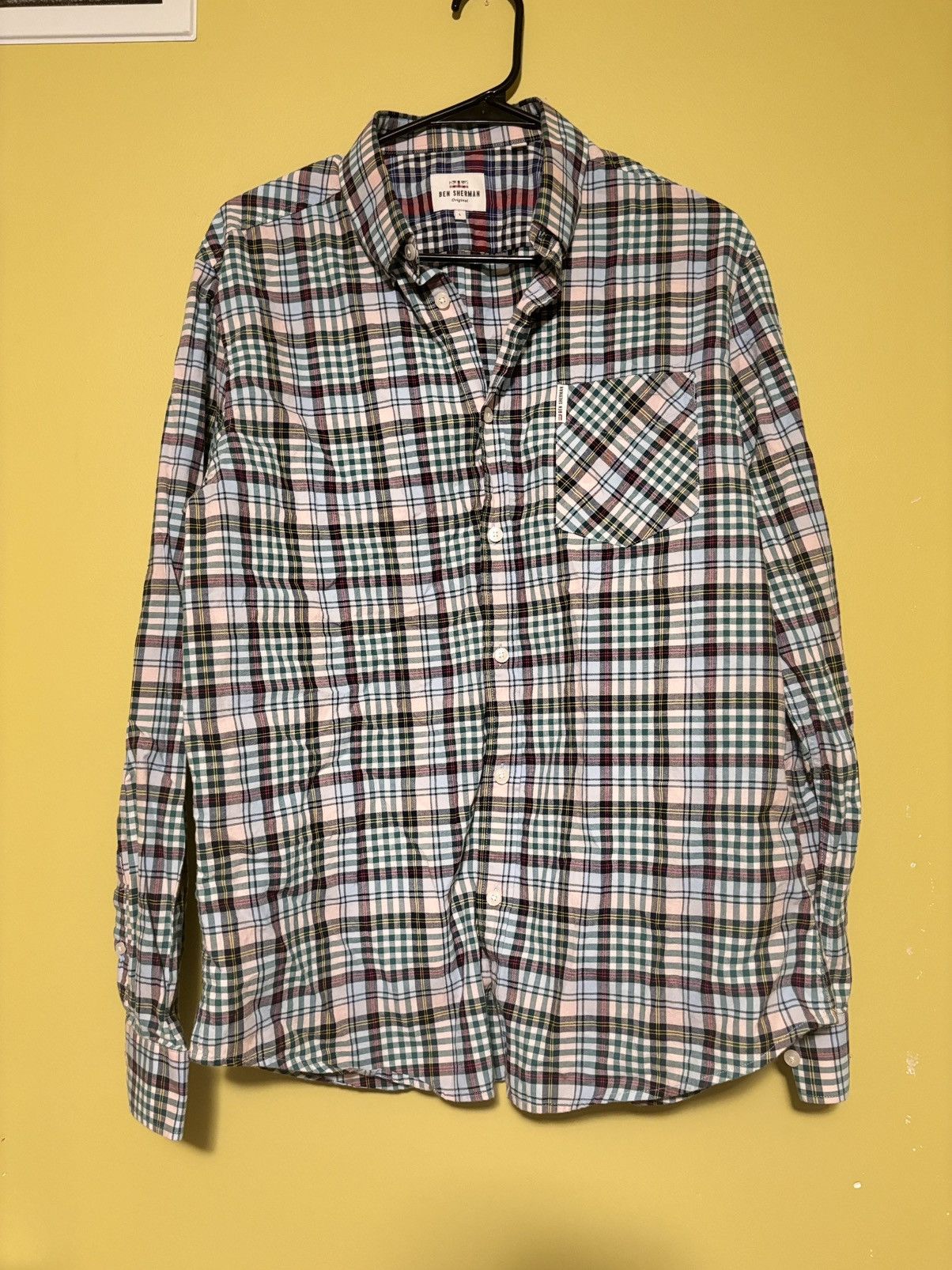 Ben Sherman Ben Sherman Button Down Shirt Men's L Plaid Corduroy Size US L / EU 52-54 / 3 - 1 Thumbnail