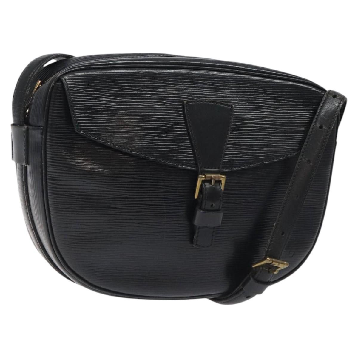Louis Vuitton Epi Jeune Fille Mm Shoulder Bag Black M52152 Lv Auth 121029, Women's