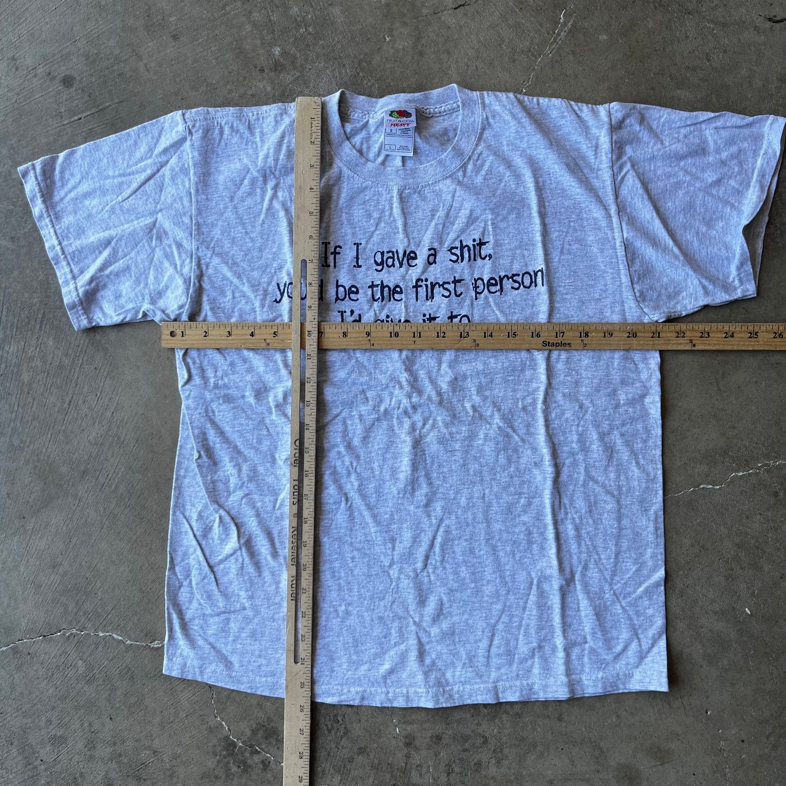 Vintage VINTAGE FUNNY PARODY HUMOR SCRIPT TEE SHIRT MENS LARGE 00S Size US L / EU 52-54 / 3 - 4 Thumbnail