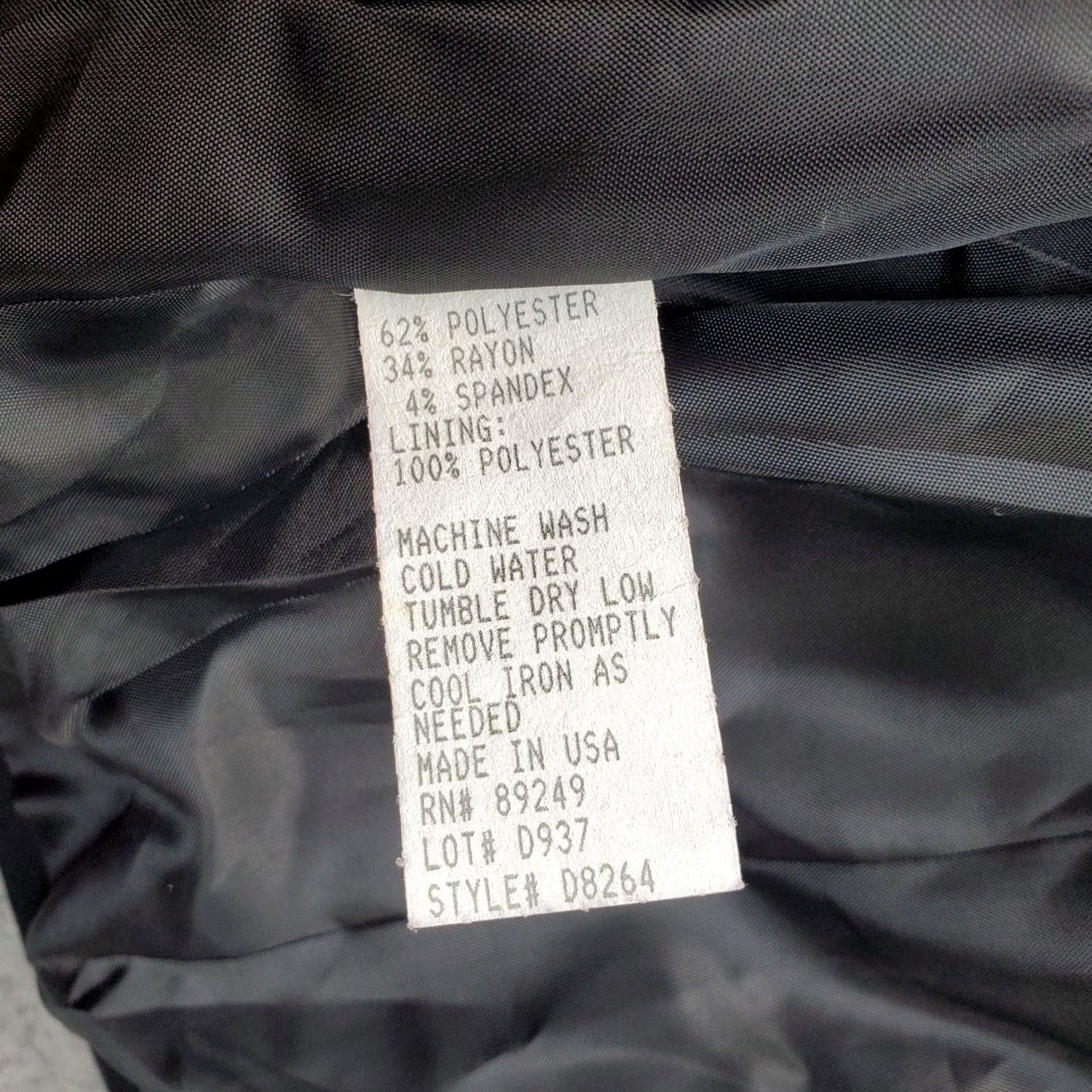 Vintage LYNN RITCHIE Vest Womens 10 Black Lined V Neck Button Front Size L / US 10 / IT 46 - 6 Thumbnail