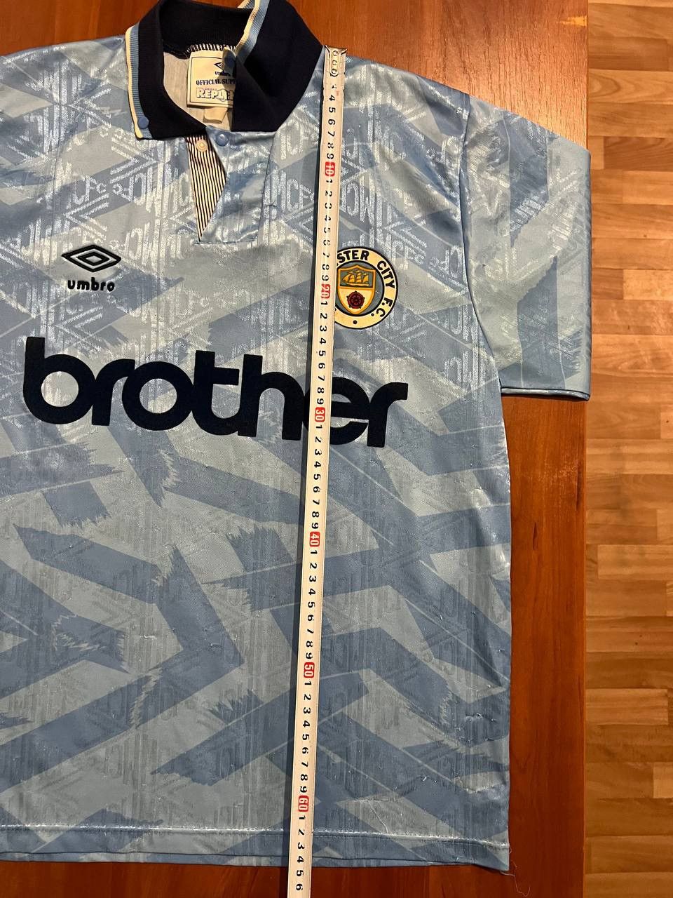 Umbro 1989/91 MANCHESTER CITY HOME SOCCER JERSEY FOOTBALL SHIRT S Size US S / EU 44-46 / 1 - 21 Thumbnail