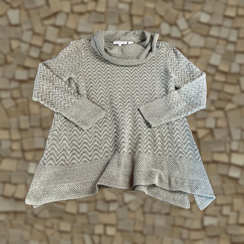 Vintage Eight Eight Eight Sweater, Women, Pullover, Knit, Green, Cowl Neck, Size M, Casual, Fall/Winter, Long Sleeve, Relaxed Fit Size M / US 6-8 / IT 42-44 - 1 Thumbnail