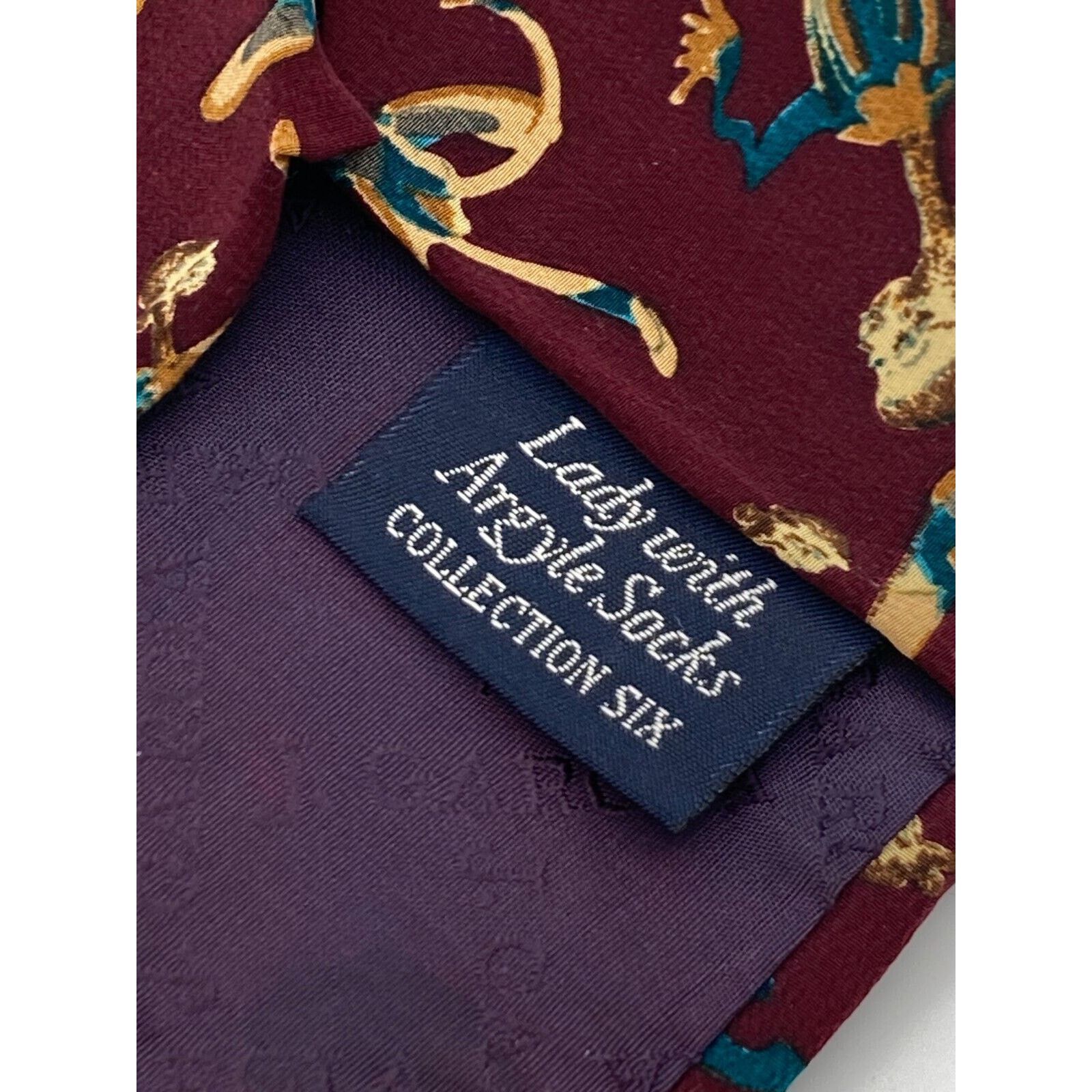Other J. GARCIA Men's 100% Silk Tie Lady with Argyle Socks Size ONE SIZE - 9 Thumbnail