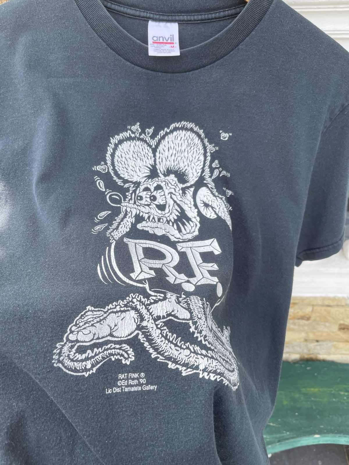 Vintage Last Drop🔥Rare🔥Vintage 90s Rat Fink Ed Roth Sun FadedT-Shirt Size US M / EU 48-50 / 2 - 4 Thumbnail