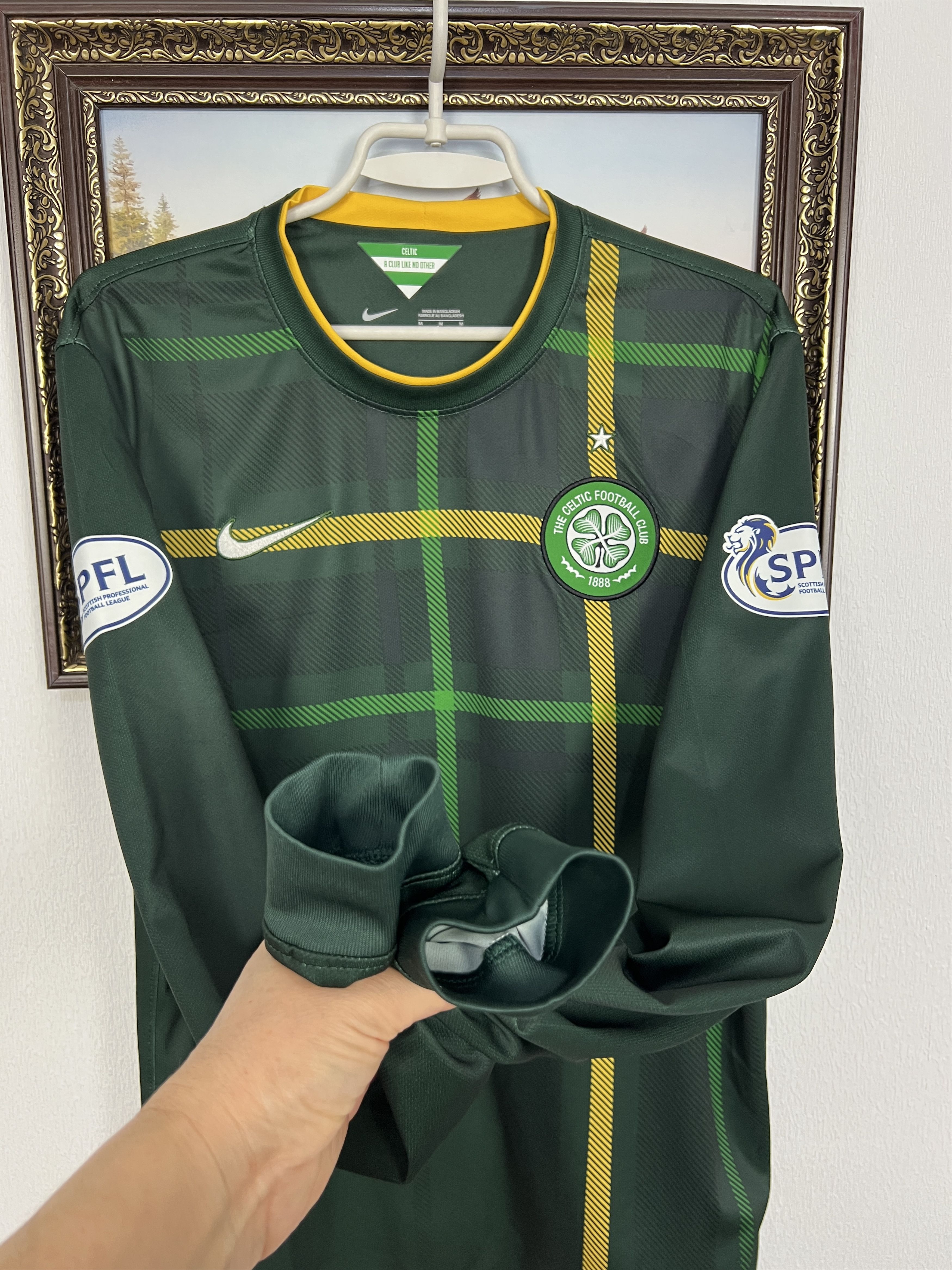 Nike Celtic football shirt Player Issue Long Sleeve Jersey Trikot Size US M / EU 48-50 / 2 - 6 Thumbnail