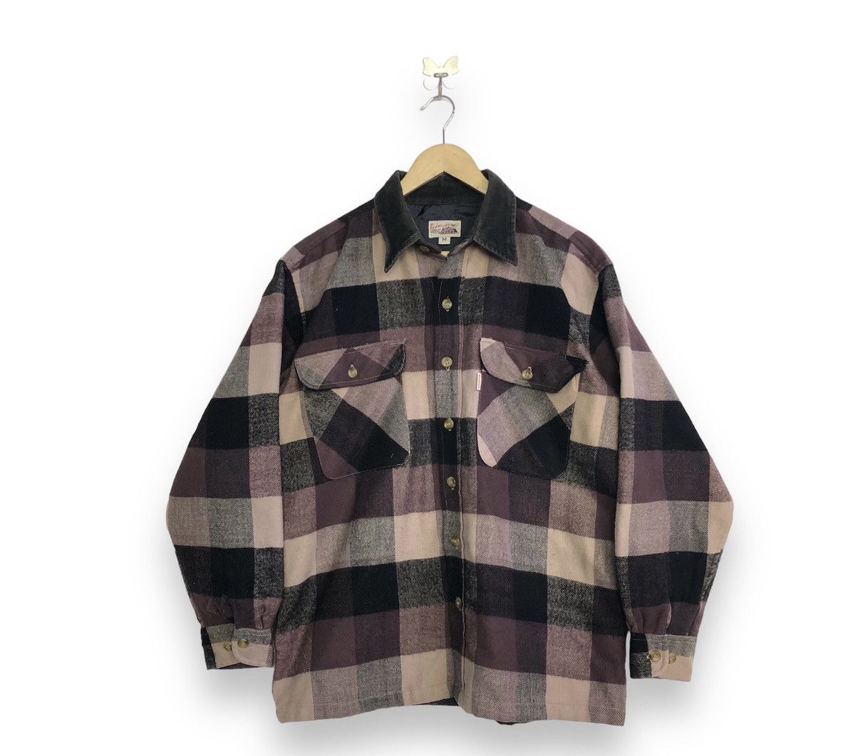 Budweiser × Vintage Vintage Budweiser switch collar check wool jacket Size US M / EU 48-50 / 2 - 1 Thumbnail
