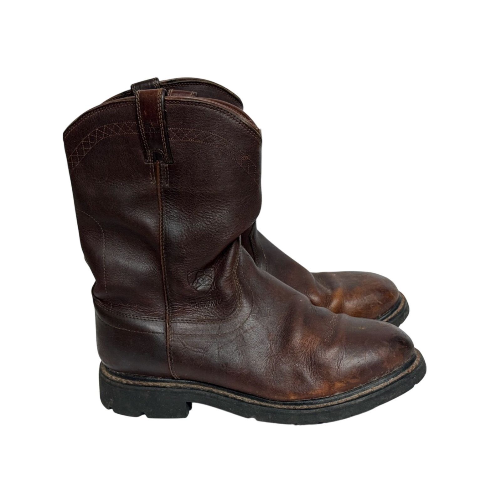 Ariat Ariat Sierra Men's Brown Waterproof Leather Work Boots 12EE Size US 12 / EU 45 - 2 Thumbnail