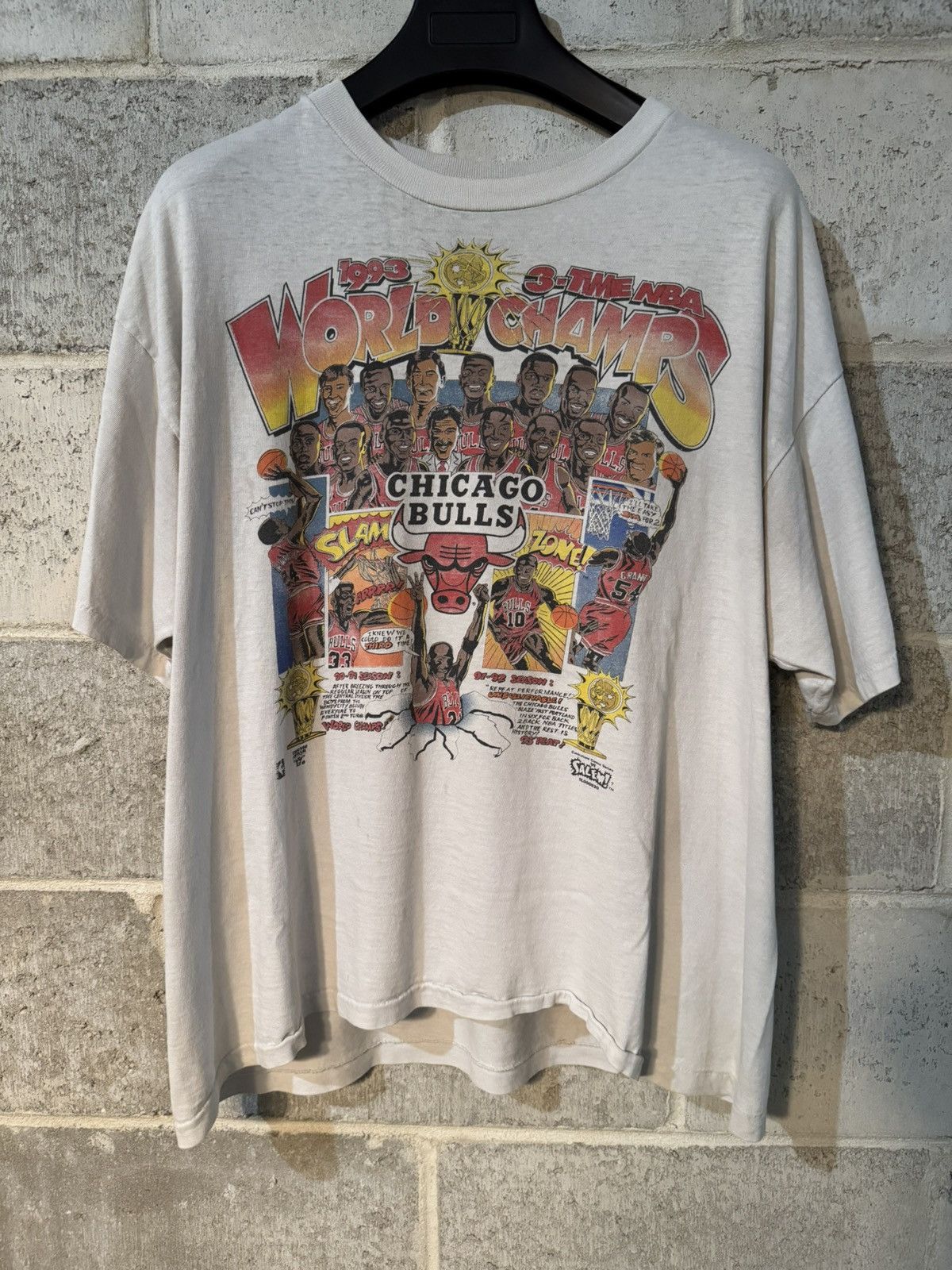 Salem Sportswear Salem Chicago Bulls 1993 3 Peat Size US L / EU 52-54 / 3 - 1 Thumbnail