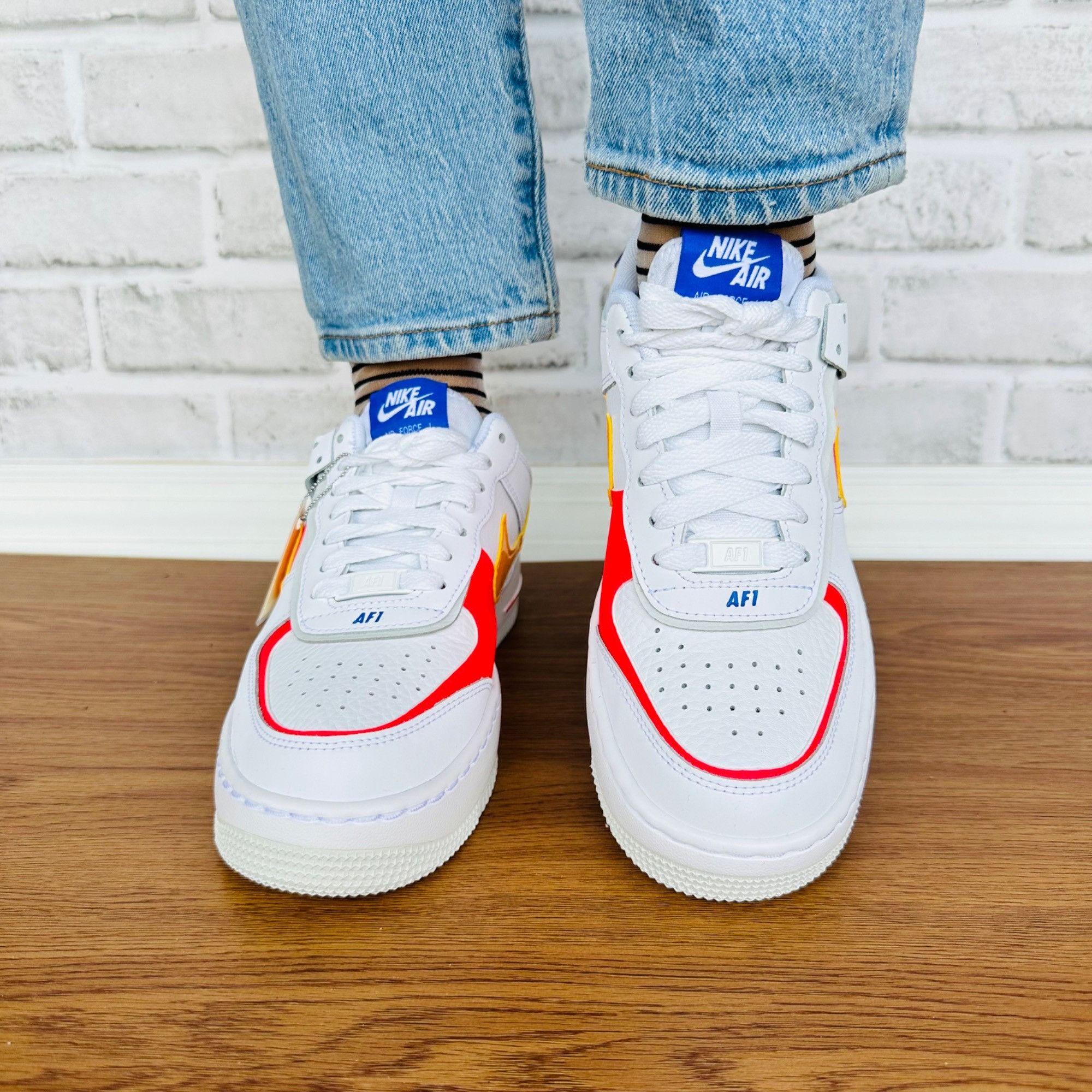 Nike ⭐Nike Air Force 1 Shadow 8.5 Womens Retro Shoes Sneakers Whi Size US 8.5 / IT 38.5 - 4 Thumbnail