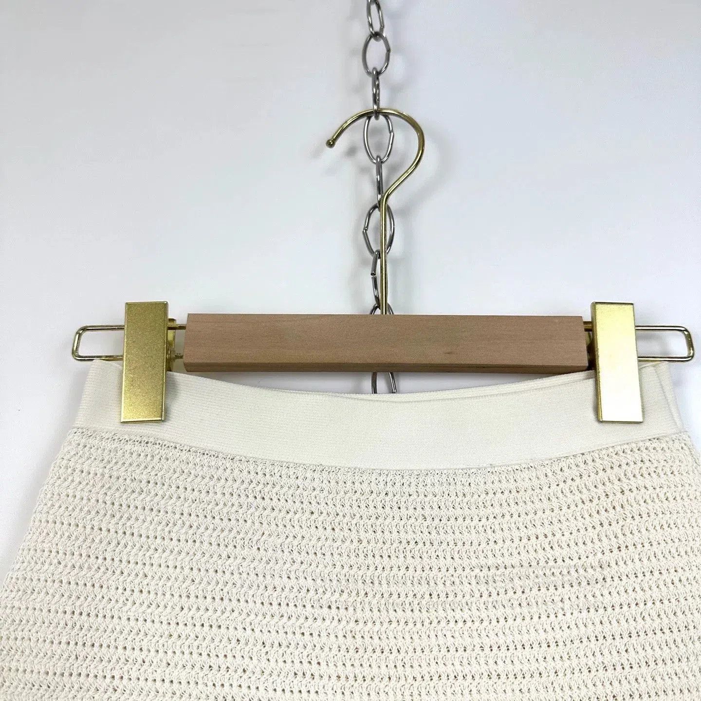 Bottega Veneta Bottega Venetta Beige Knit Pencil Skirt. Size 33" - 3 Thumbnail