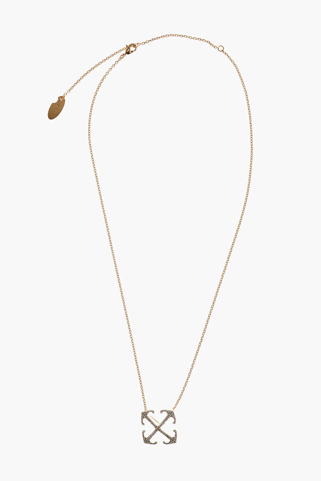 Off-White og1mm0426 Size: OS / Gold-Effect Brass Necklace in Gold Size ONE SIZE - 1 Thumbnail