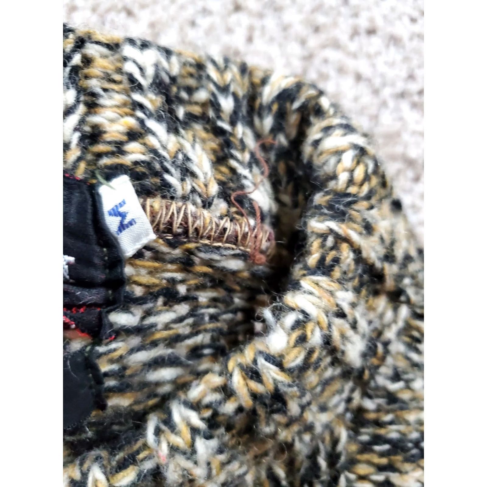 Vintage VINTAGE Seattle Knitting Mills Sweater Medium Womens Brown Marled Crew Neck 60s Knit Casual Mens Womens Girls Size M / US 6-8 / IT 42-44 - 6 Thumbnail