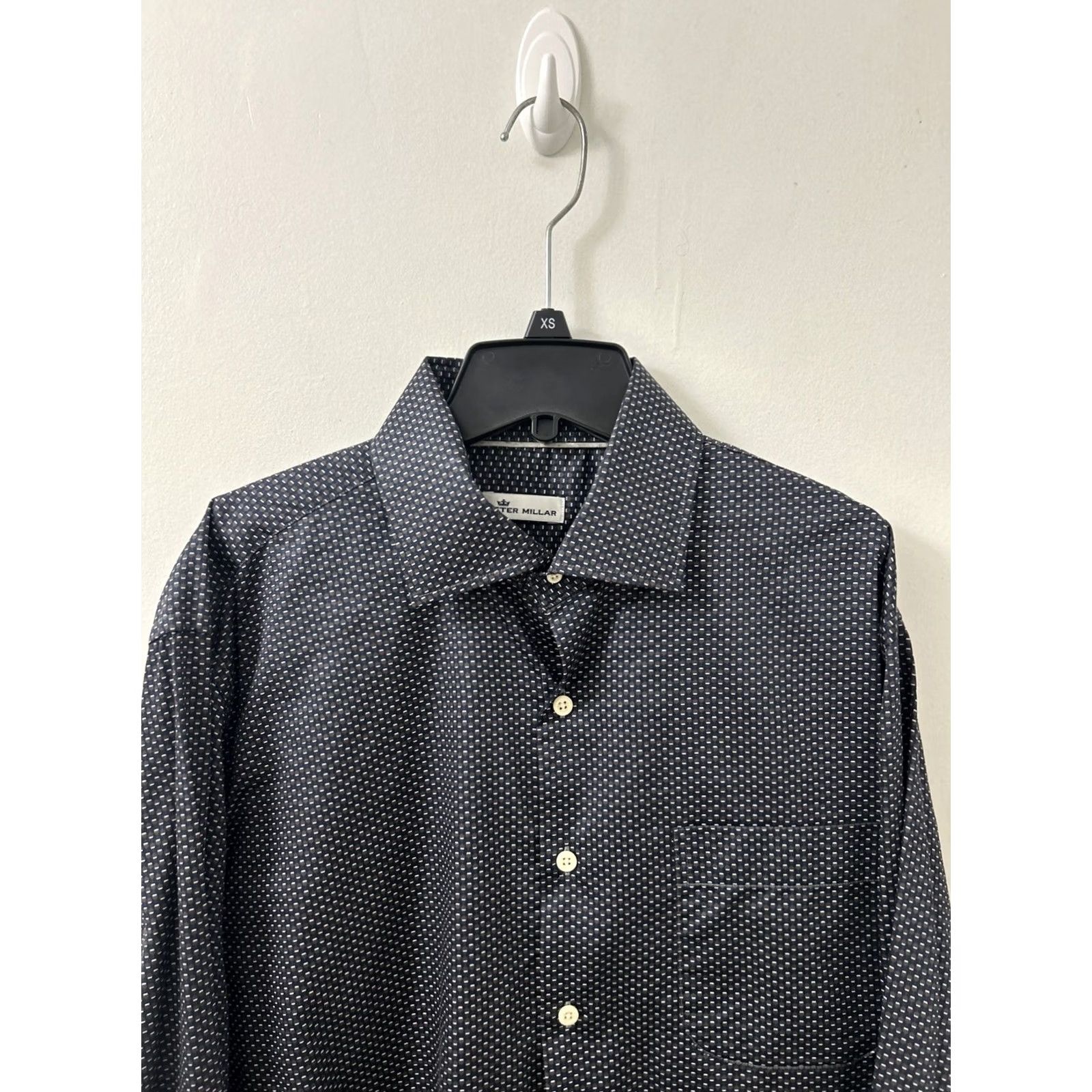 Peter Millar Peter Millar Shirt Mens Large Black Champagne Glass Button-Down Long Sleeve Size US L / EU 52-54 / 3 - 2 Thumbnail