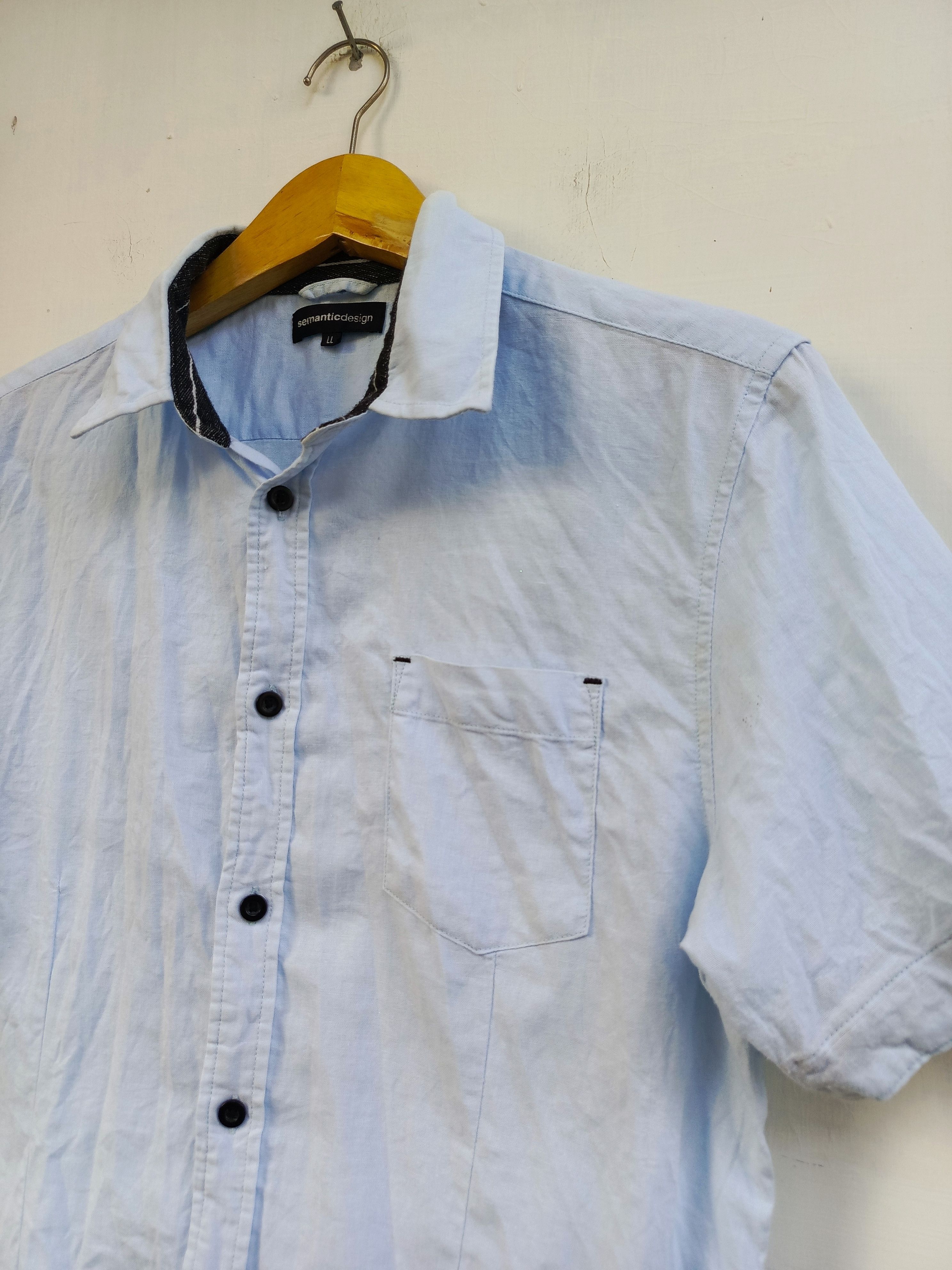 semanticdesign Semantic Design Japan Short Sleeve Shirt – Minimal Casual Size US L / EU 52-54 / 3 - 4 Thumbnail