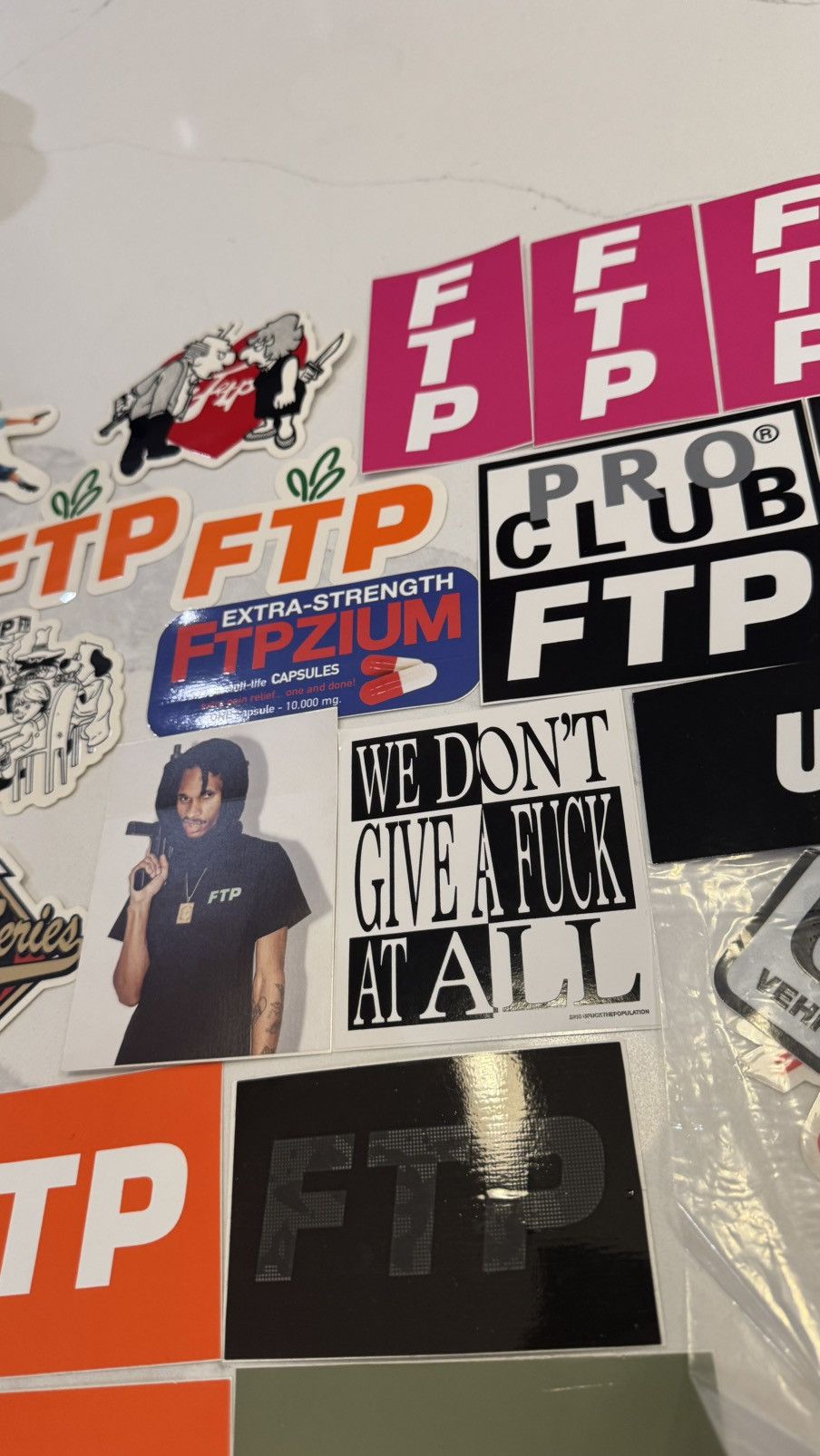 Fuck The Population Ftp Sticker Collection Fuck The Population sticker logo lot Size ONE SIZE - 16 Thumbnail