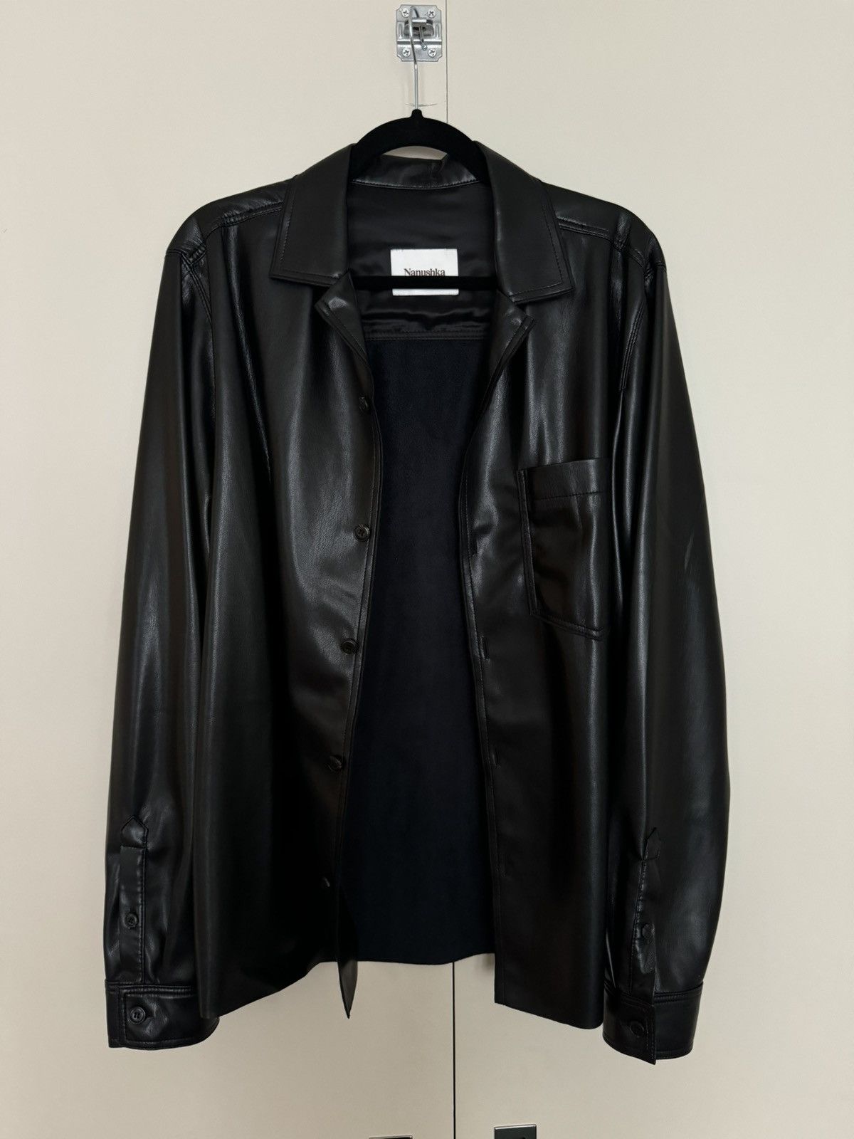 Nanushka Nanushka Faux Leather Shirt Size US M / EU 48-50 / 2 - 1 Thumbnail