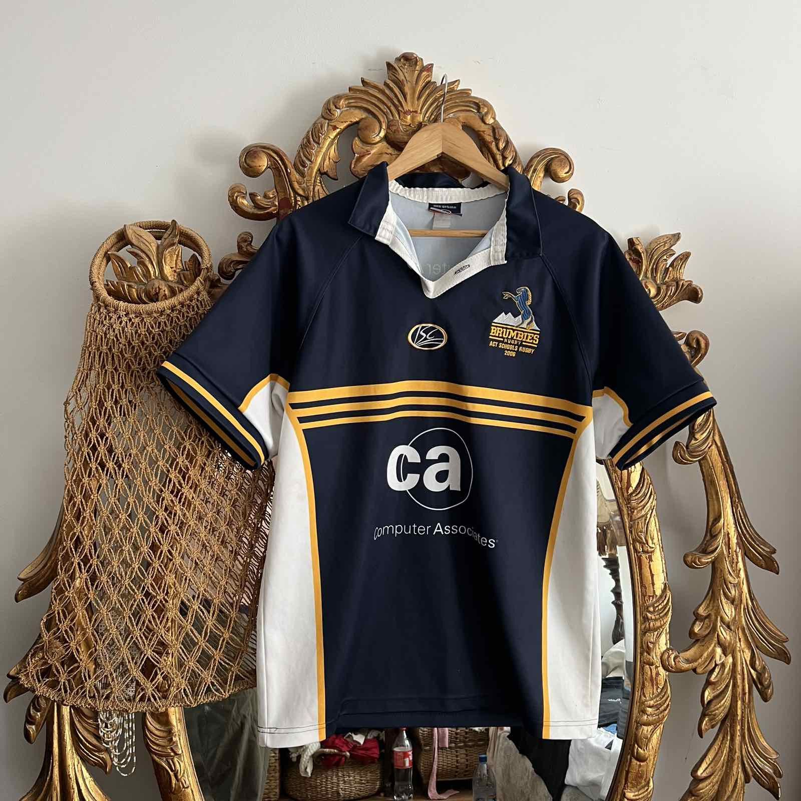 Canterbury of New Zealand × Vintage Rare Vintage Brumbies Rugbu isc jersey blokcore Sz S Size US S / EU 44-46 / 1 - 1 Thumbnail