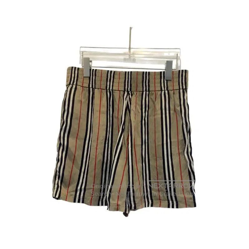 Burberry Burberry Men's Summer Khaki Stripe Shorts. Size US 32 / EU 48 - 2 Thumbnail