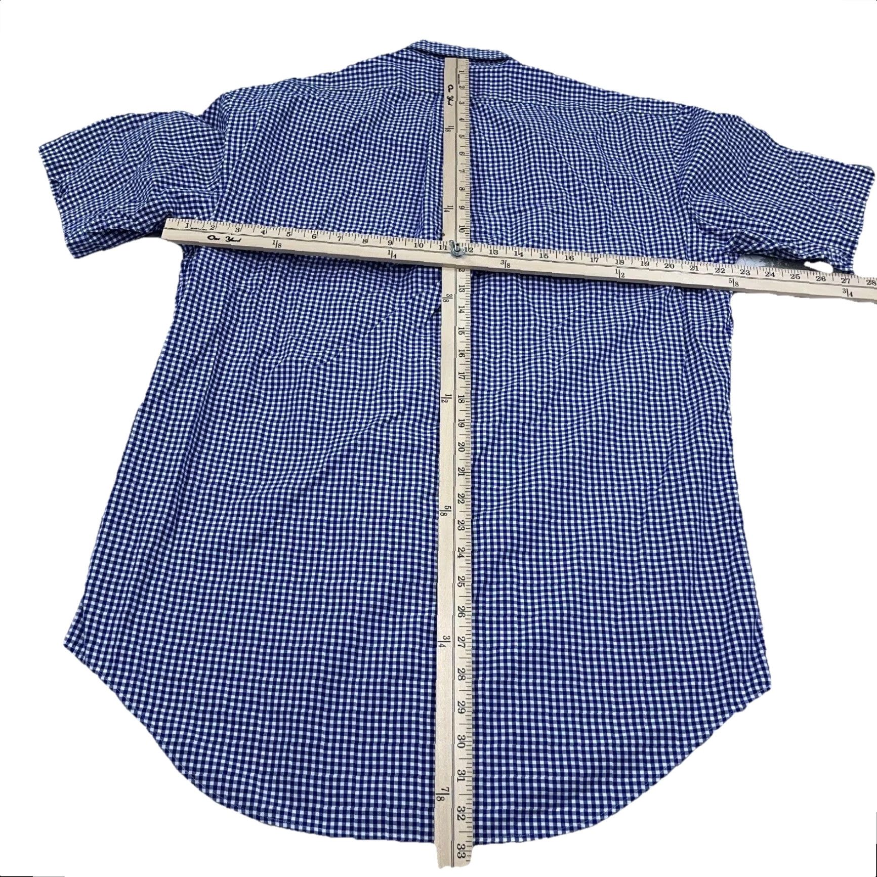 Ralph Lauren Ralph Lauren Shirt Men Medium Blue Button Up Classic Fit Gingham Check Camp A10 Size US M / EU 48-50 / 2 - 7 Thumbnail