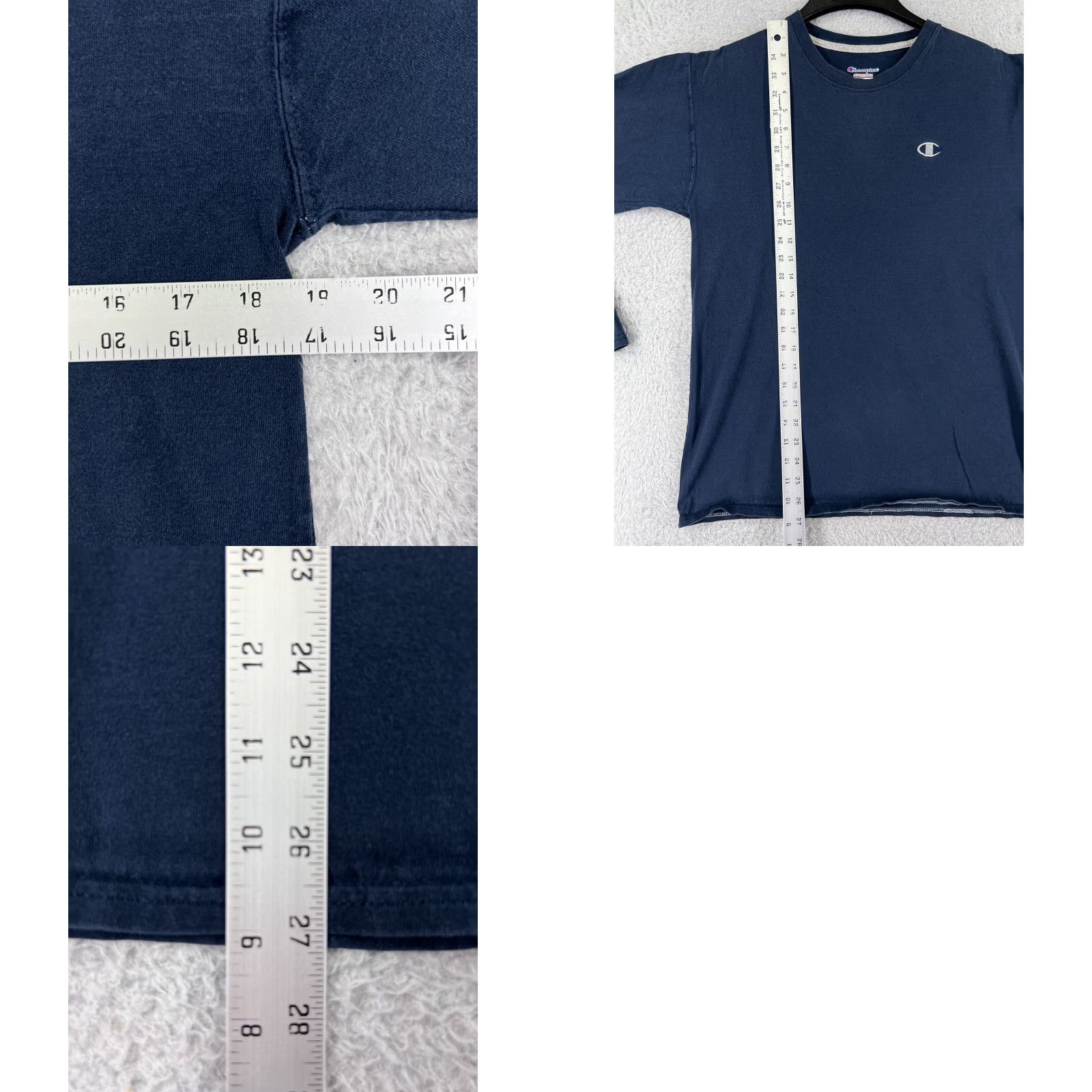 Champion Champion Shirt Mens Medium Blue Embroidered Logo Long Sleeve Cotton Size US M / EU 48-50 / 2 - 9 Thumbnail