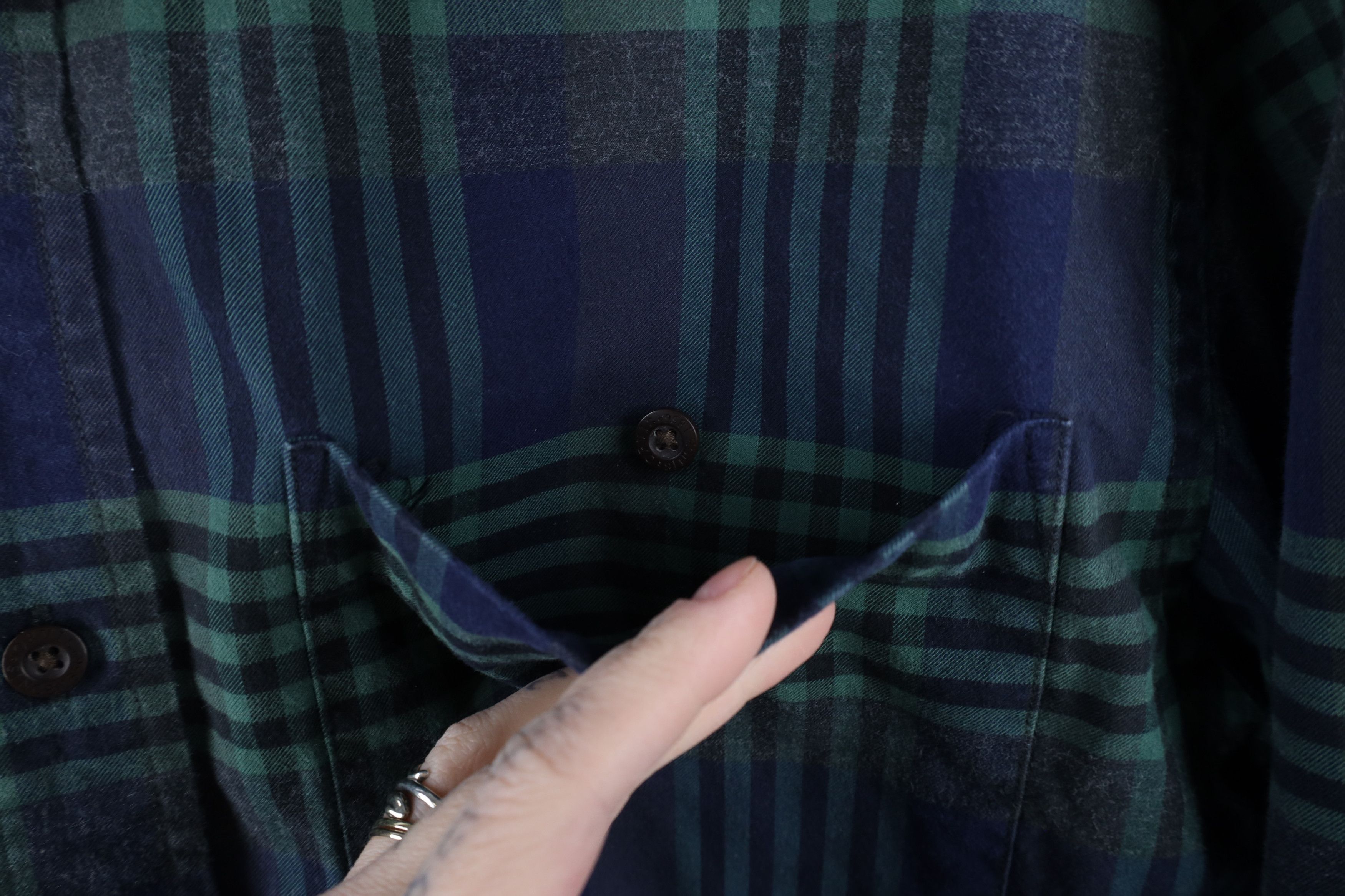 Orvis × Vintage Vintage Orvis Heavyweight Flannel Collared Button Down Shirt Size US M / EU 48-50 / 2 - 8 Thumbnail